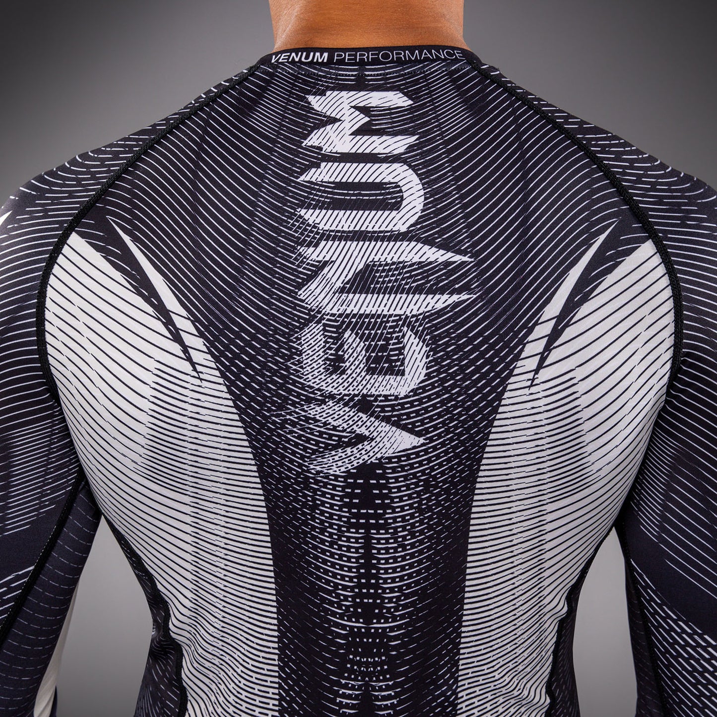 Venum Galactic 3.0 Long Sleeve Rashguard - Off-White/Black