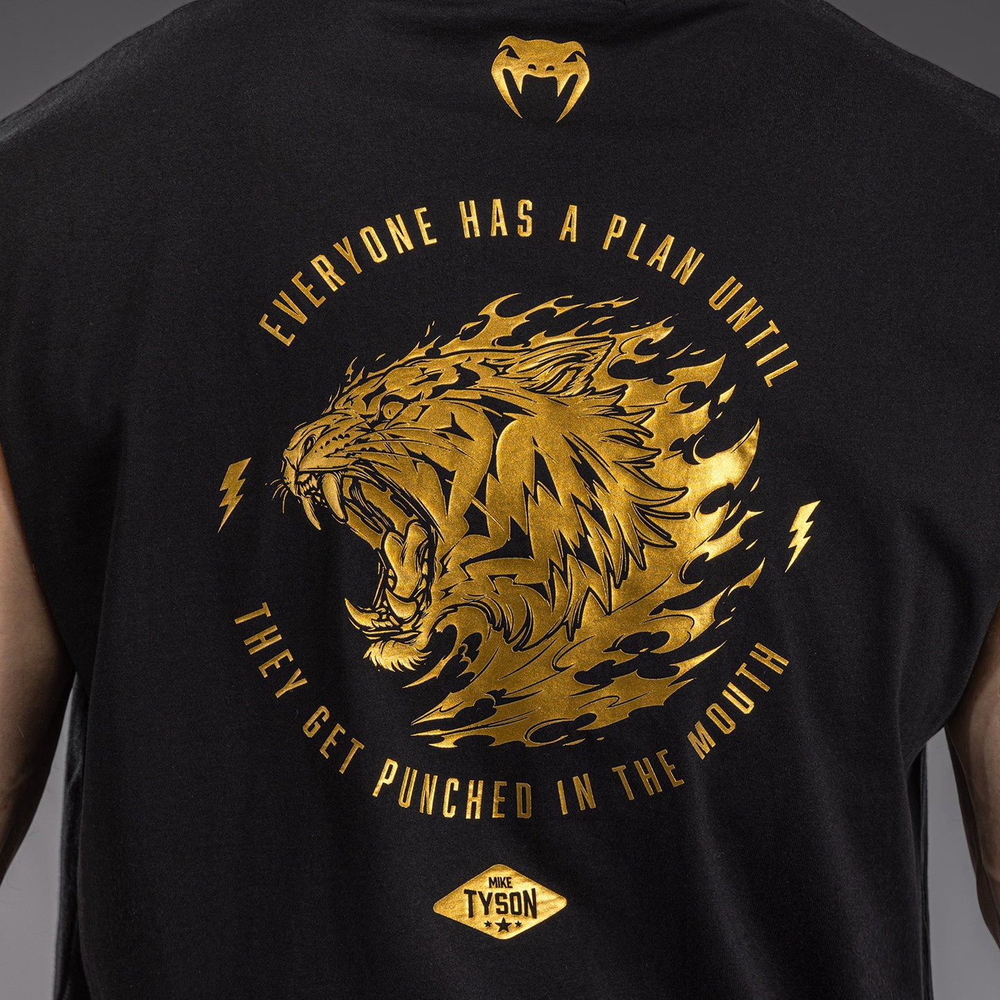 Venum x Mike Tyson Tiger Sleeveless T-Shirt - Black/Gold