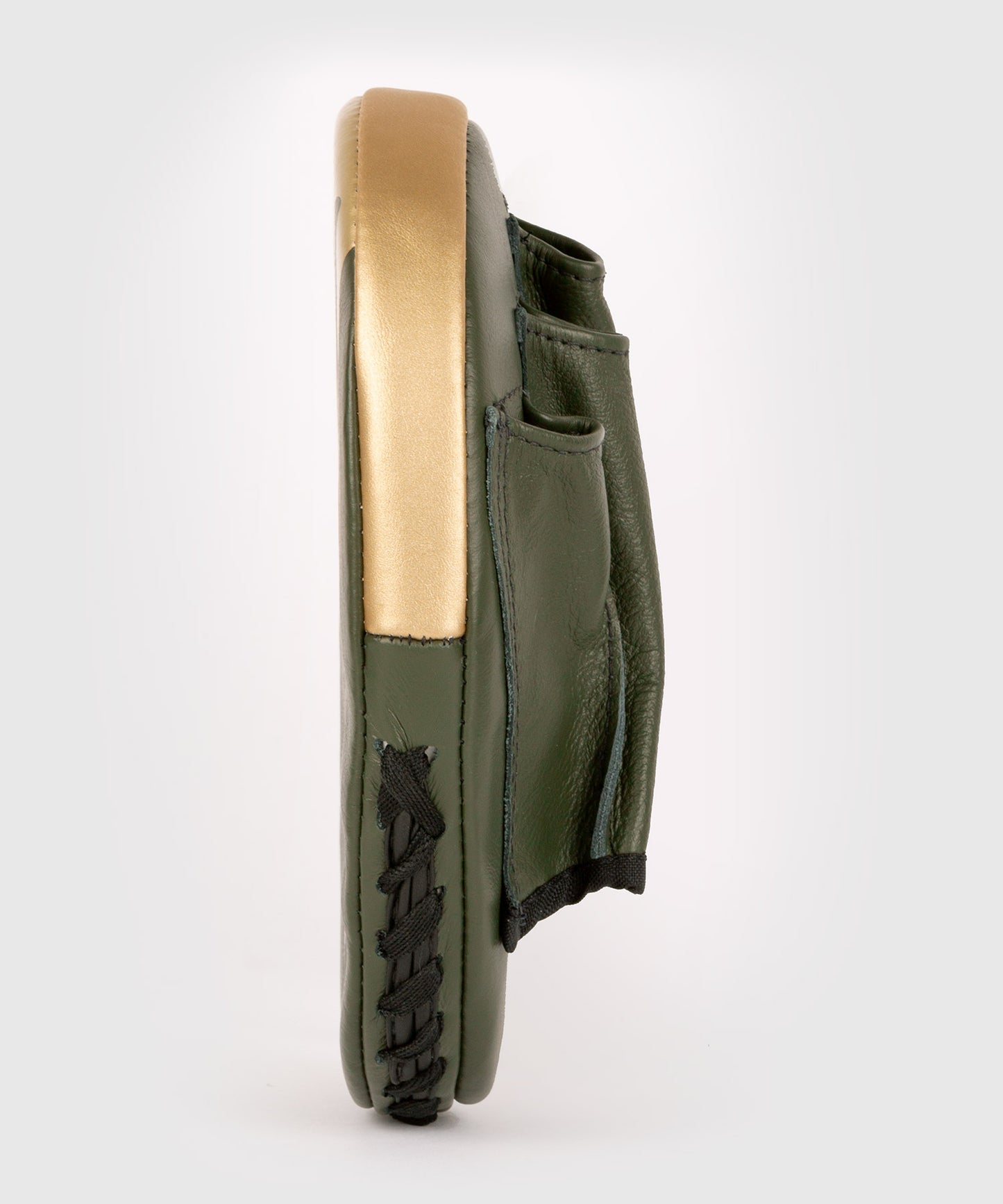 Venum Pro Boxing Flat Punch Mitts (Pair) - Khaki/Gold