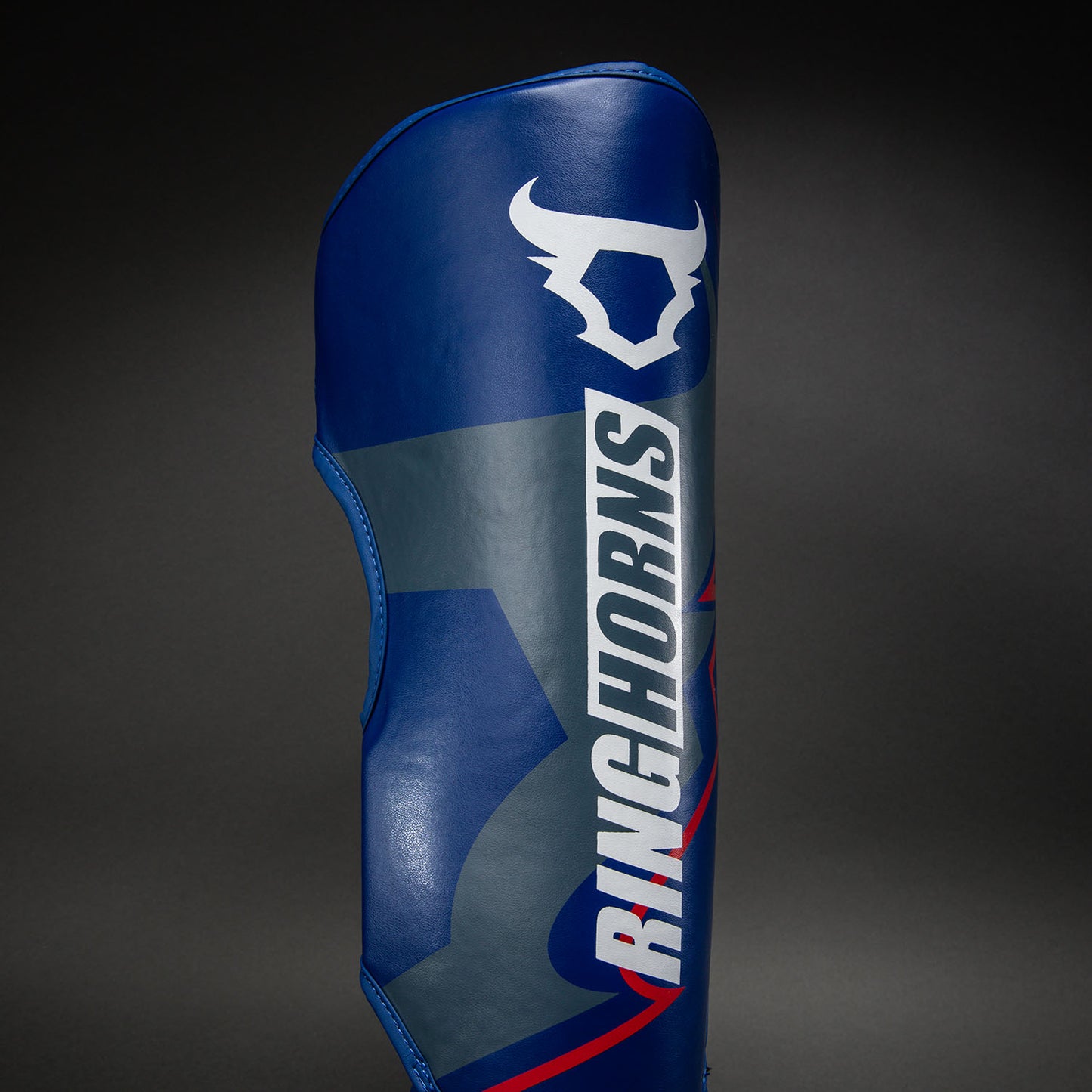 Ringhorns Charger by Venum Shin Guards - Navy Blue/Red