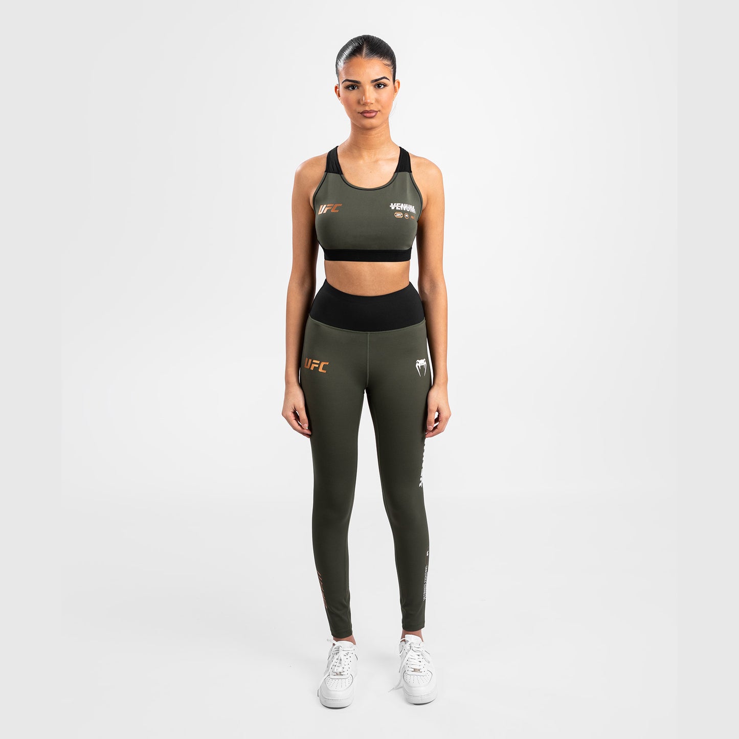 UFC Adrenaline by Venum Fight Week  Women’s Performance Tight - Khaki/Bronze