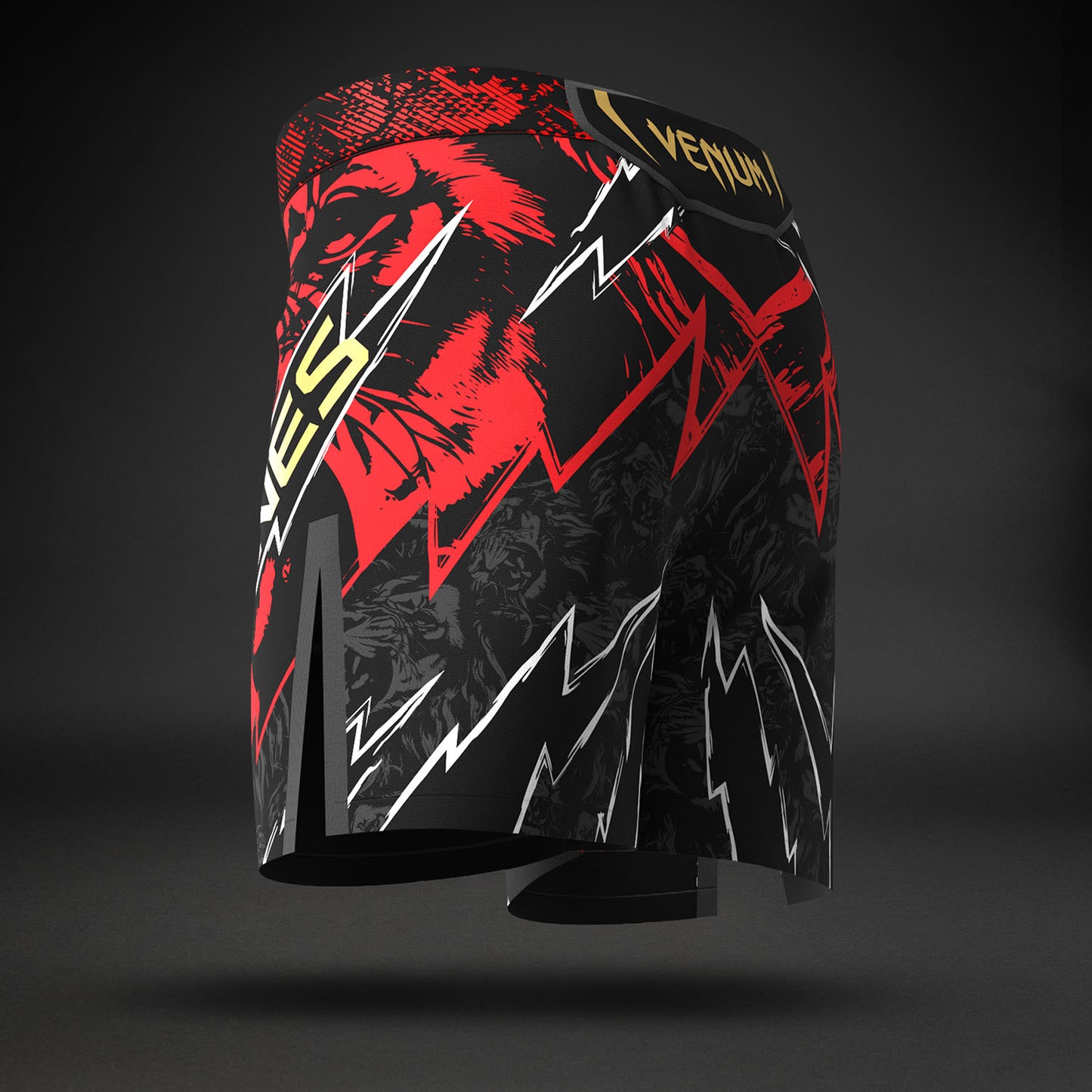 Men's UFC Unrivaled by Venum Red Jon Jones Short Fit Fight Short