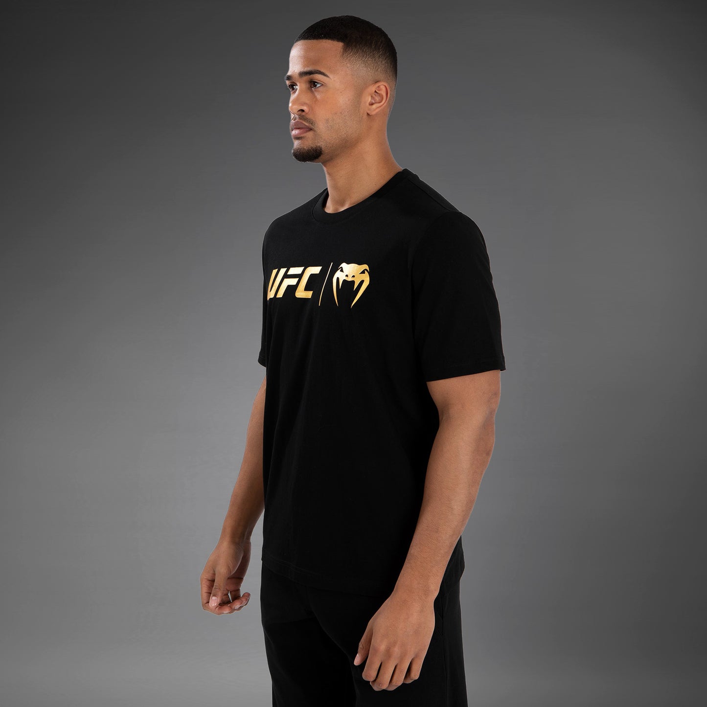 UFC Venum Classic  T-Shirt - Black/Gold