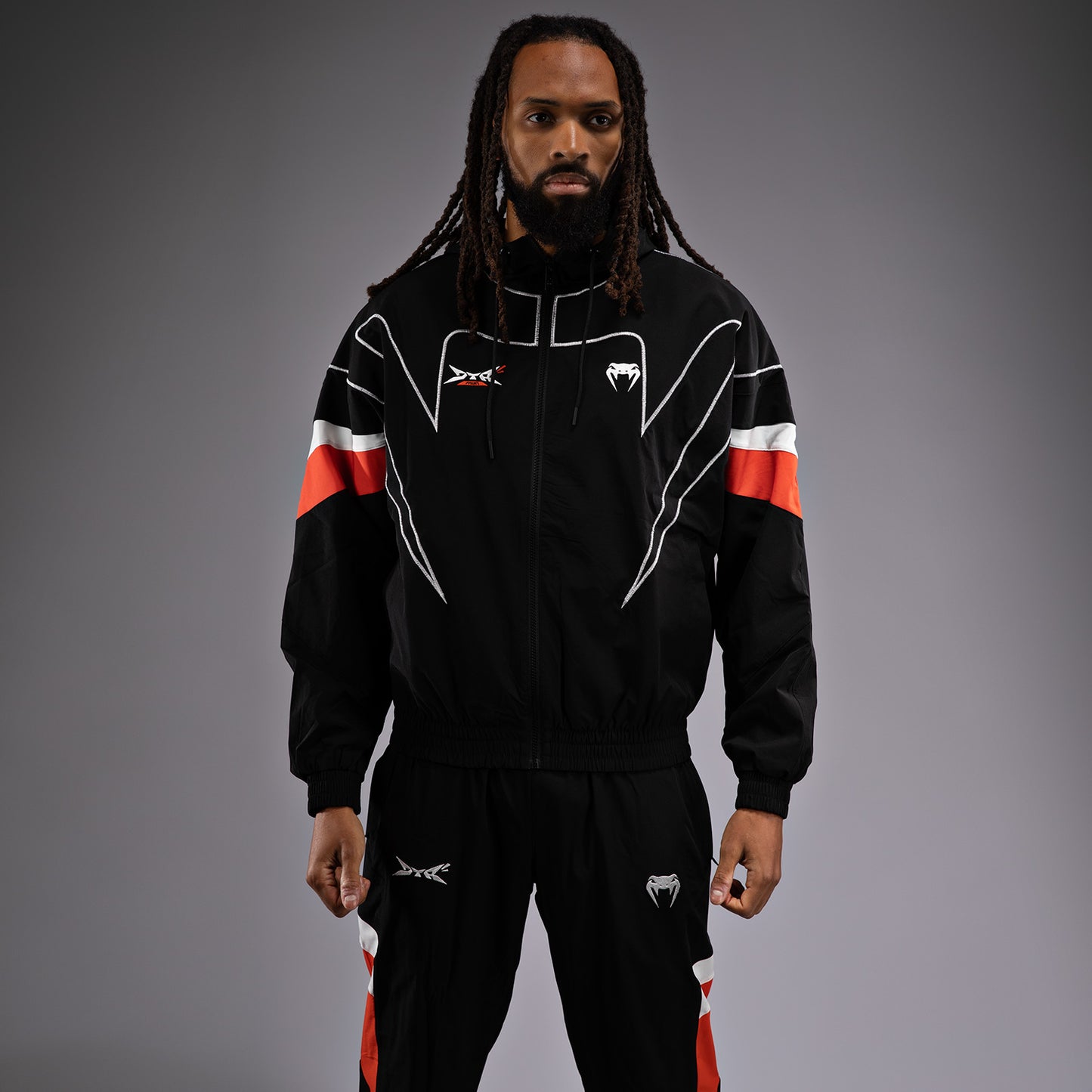 Venum x DTR Fight Attack 90 Tracksuit Jacket - Black/Orange