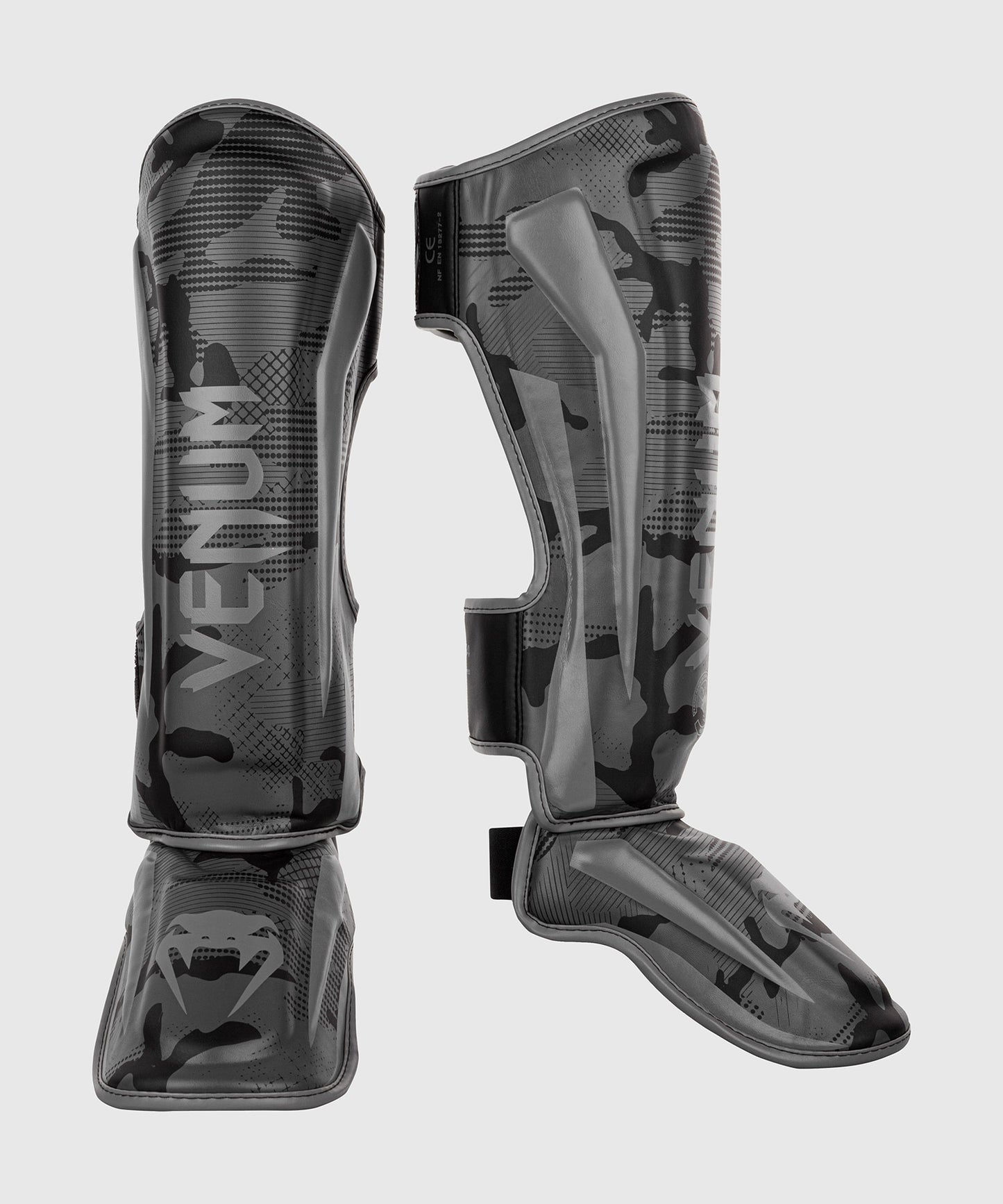 Venum Elite Shin Guard - Black Camo