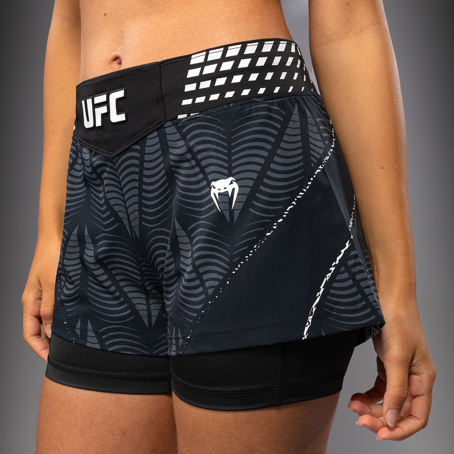 Women's UFC Zenith by Venum Black Authentic Short Fit Fight Short Personalized