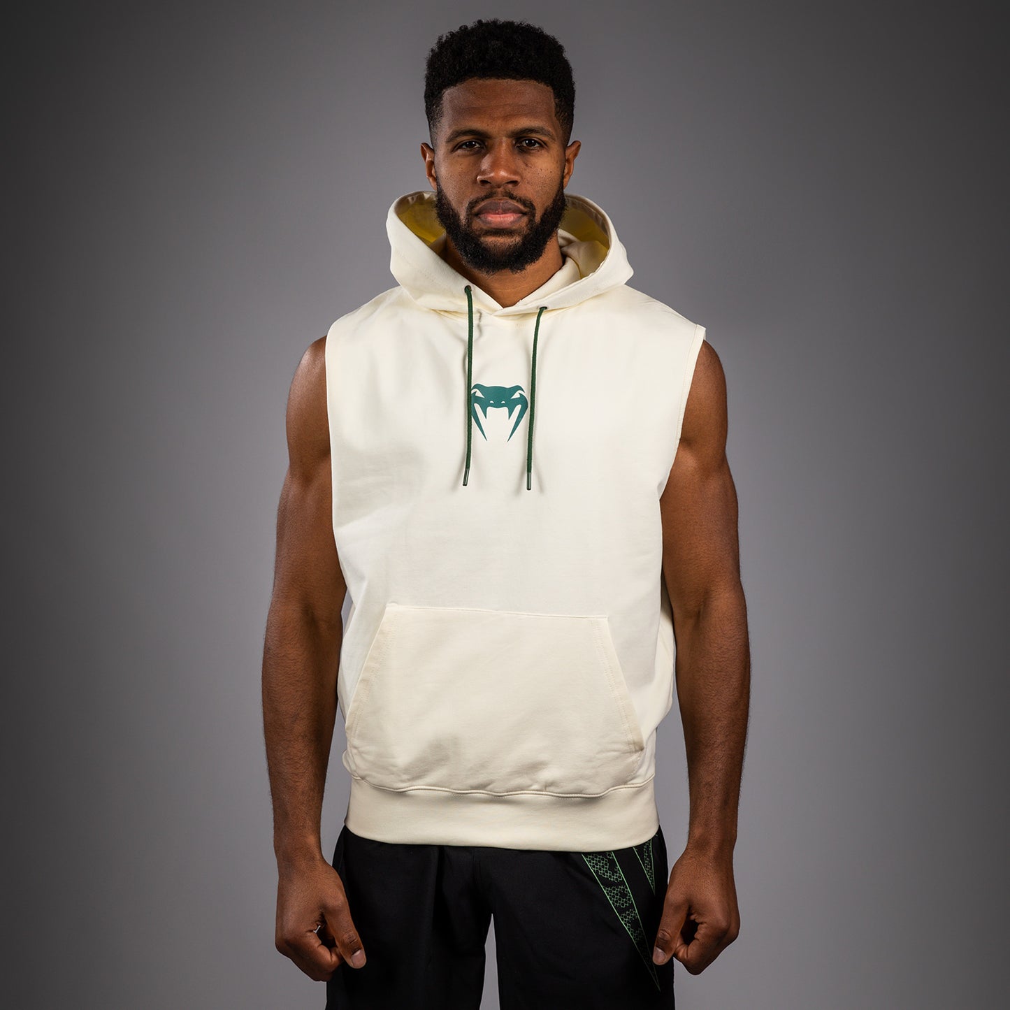 Venum Sparring Sleeveless Hoodies - Vanilla