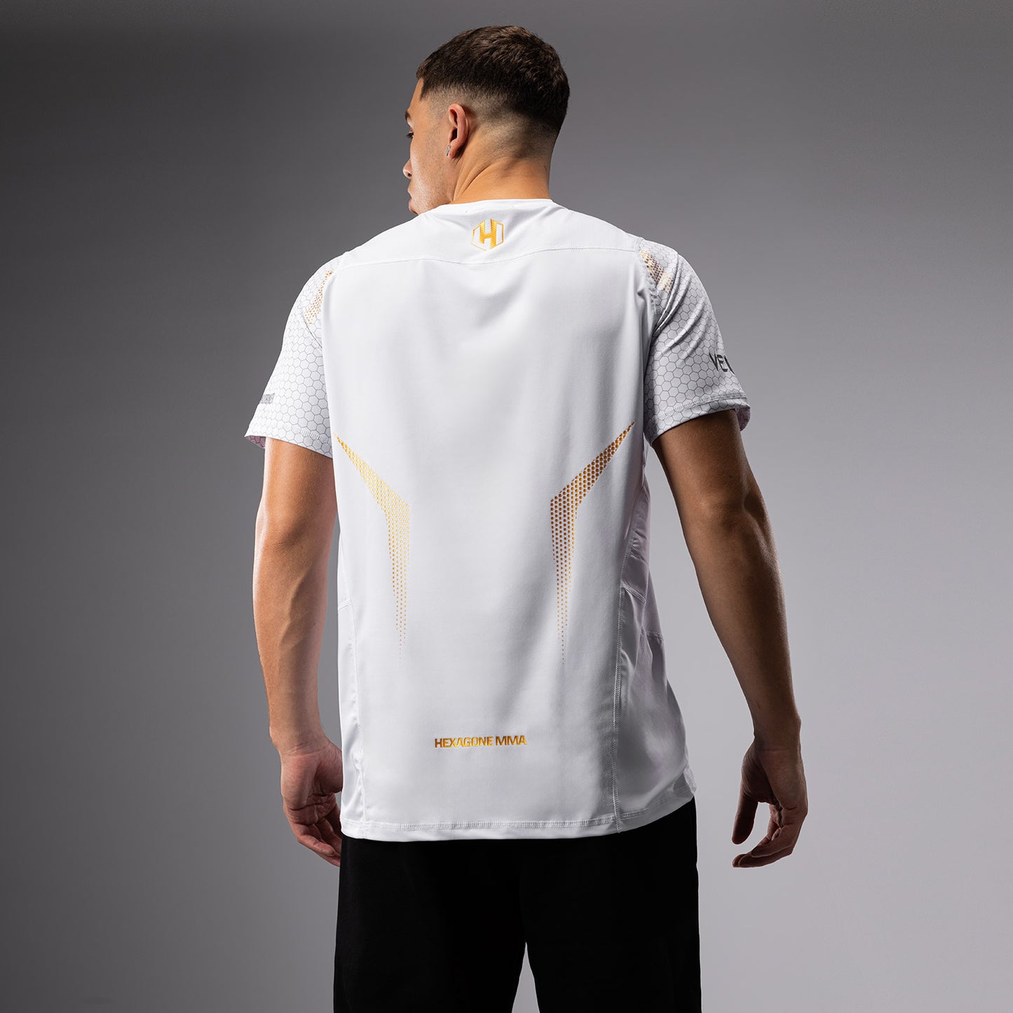 FK x Venum Hexagone MMA T-shirt - White/Gold