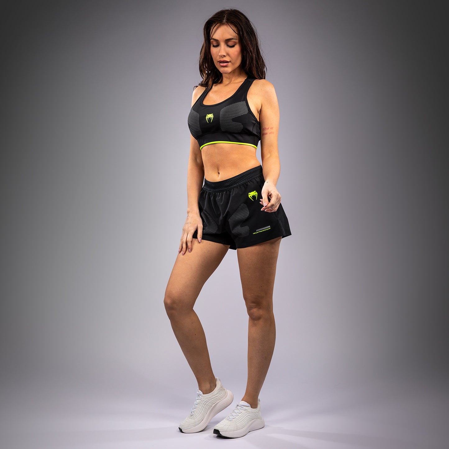 Venum Training Camp 4.0 Sport Bra - Black/Neon Green