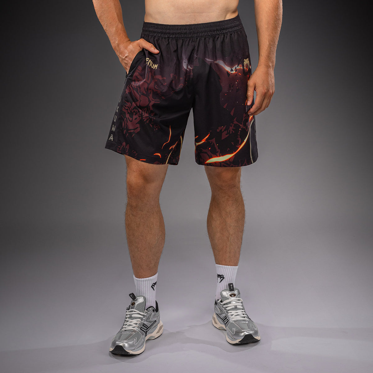 Jujutsu Kaisen x Venum Sukuna Training Shorts - Black/Beige