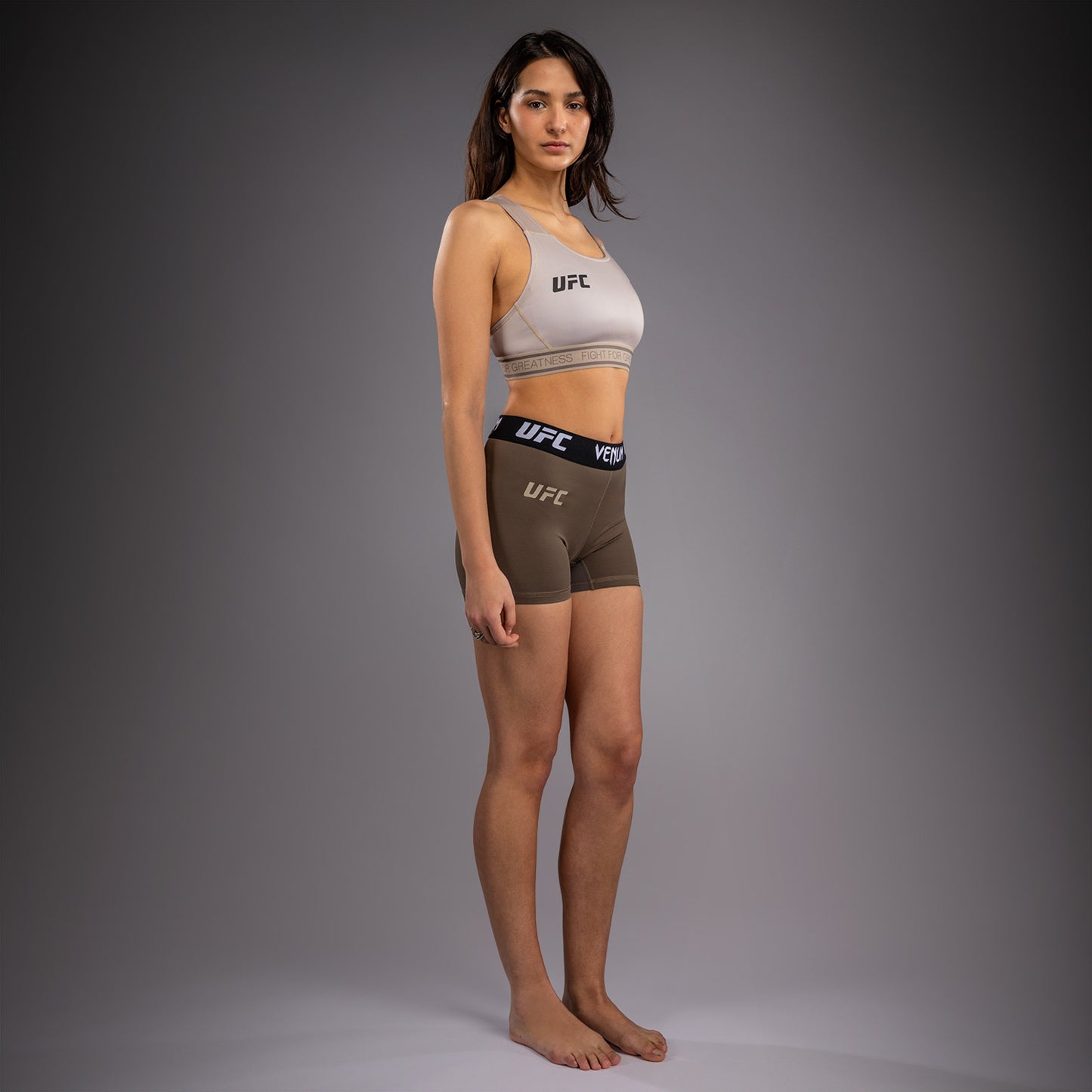 Venum UFC Unity by Venum Authentic Fight Week Women's Performance Vale Tudo Short - Brown