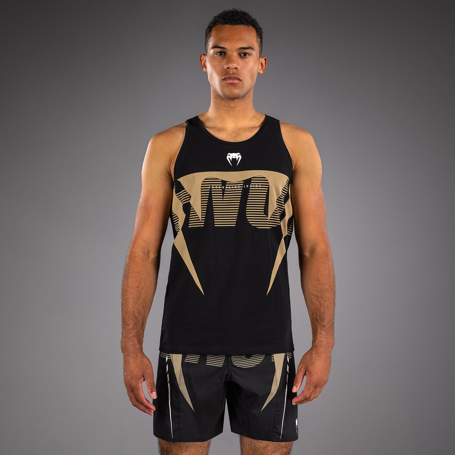 Venum Adrenaline Tank Top - Black/Sand
