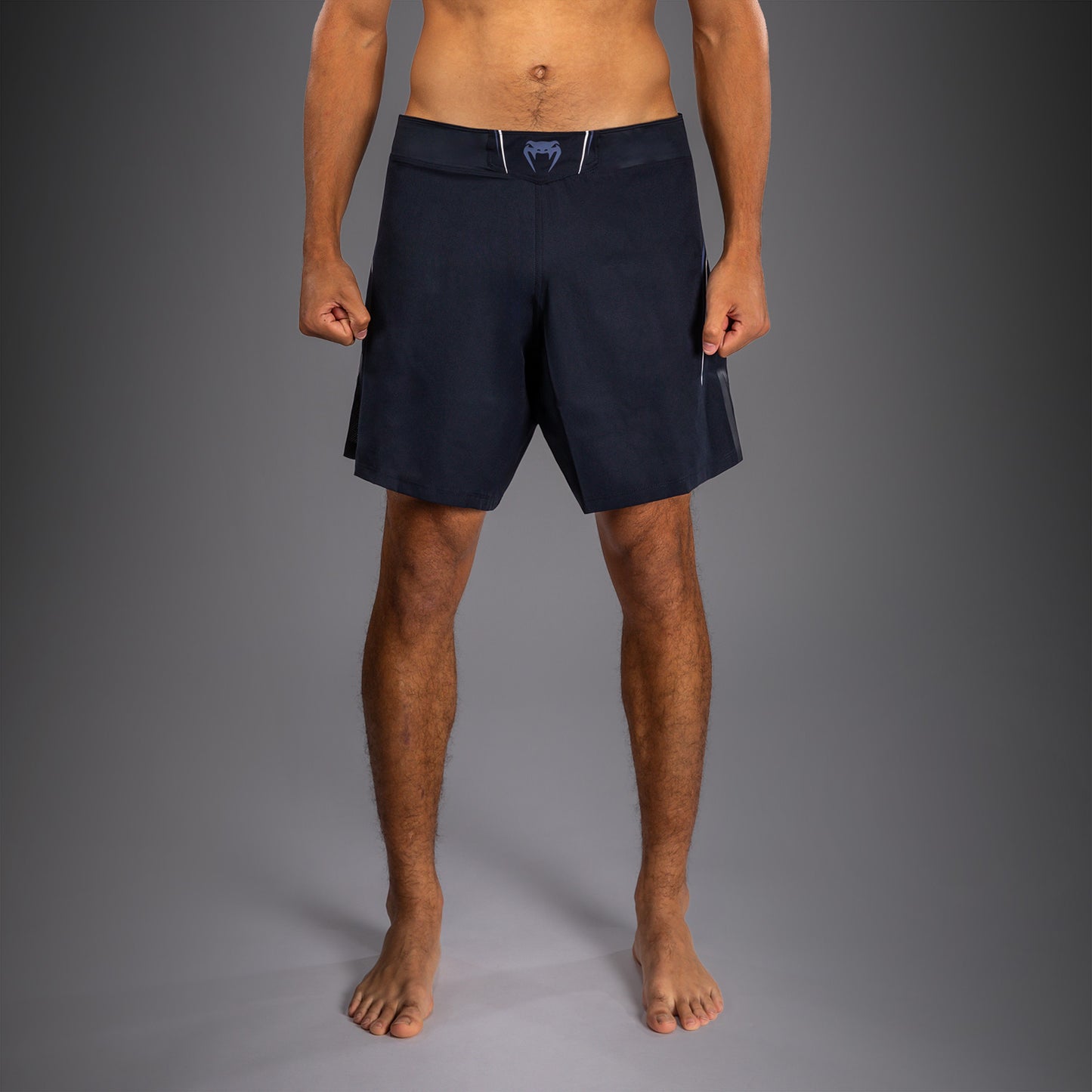 Venum G-Core Fight Shorts - Navy Blue/White
