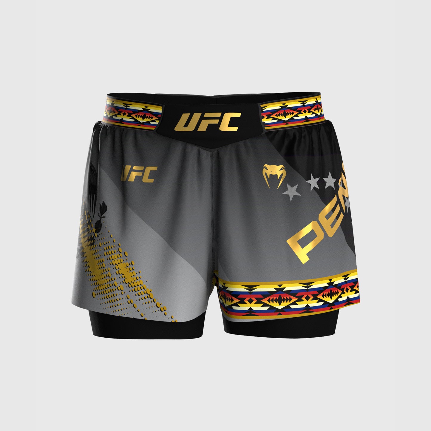 Women’s UFC Unrivaled by Venum Black Julianna Peña Short Fit Fight Short