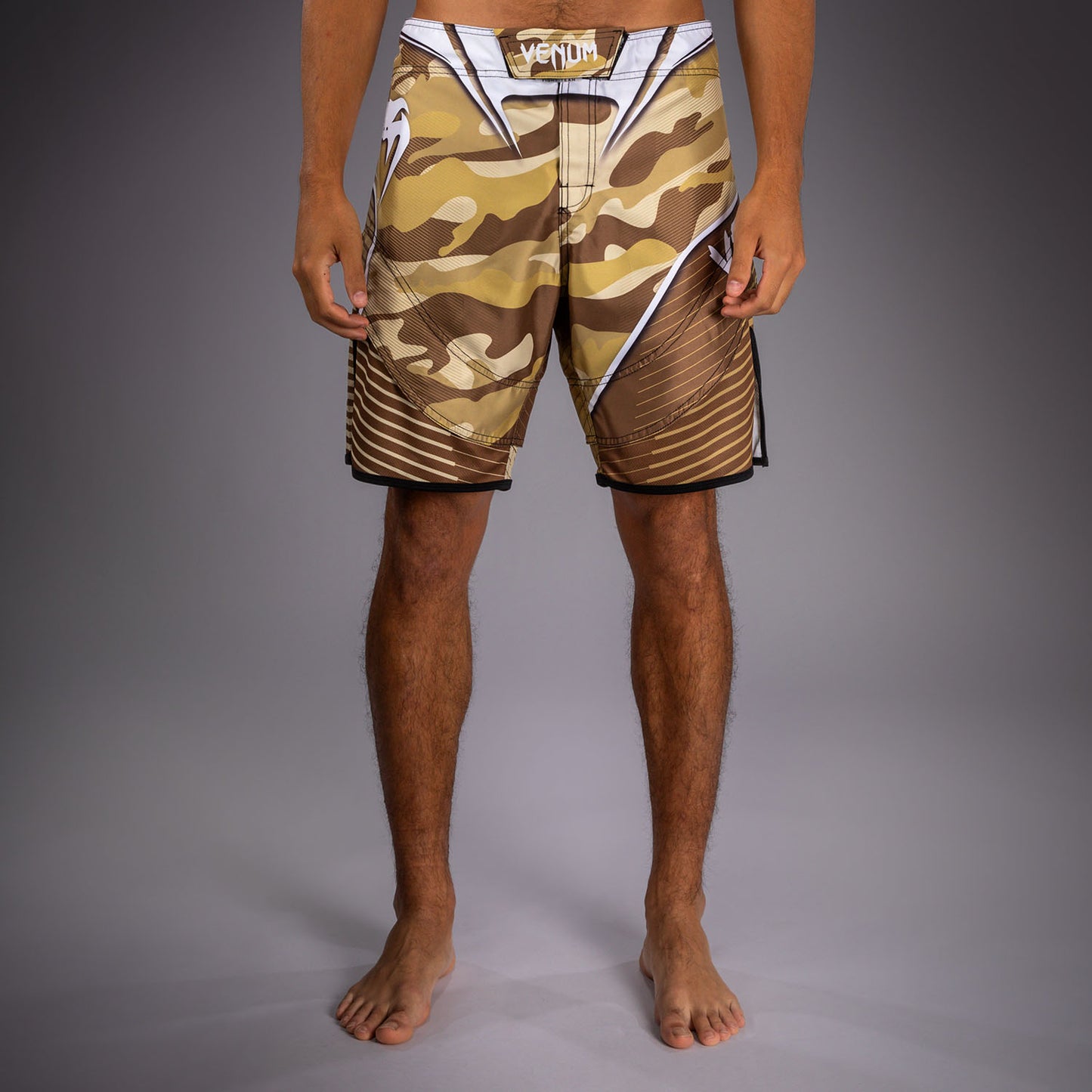 Venum Camo Hero Fight Shorts - Light Beige/Brown