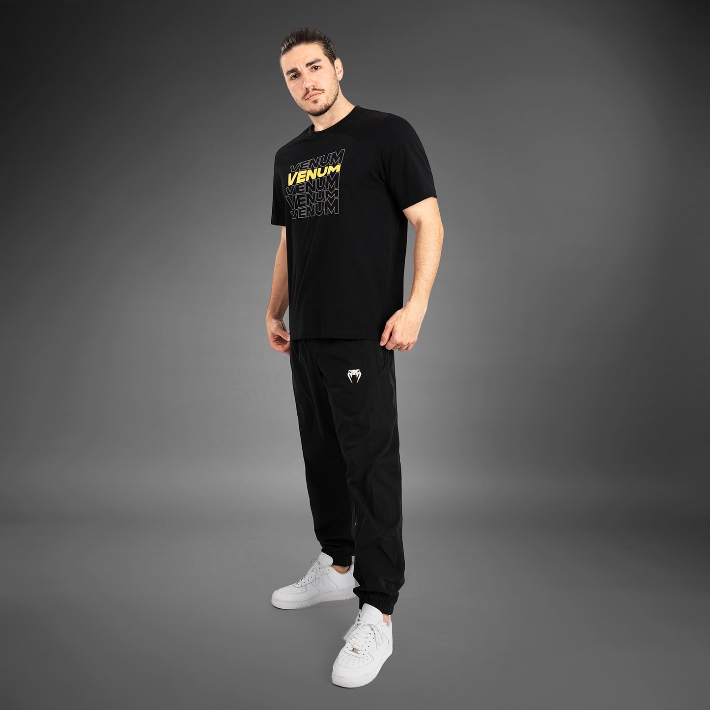 Venum Vertigo Men's Short Sleeve T-shirt - Black/Yellow
