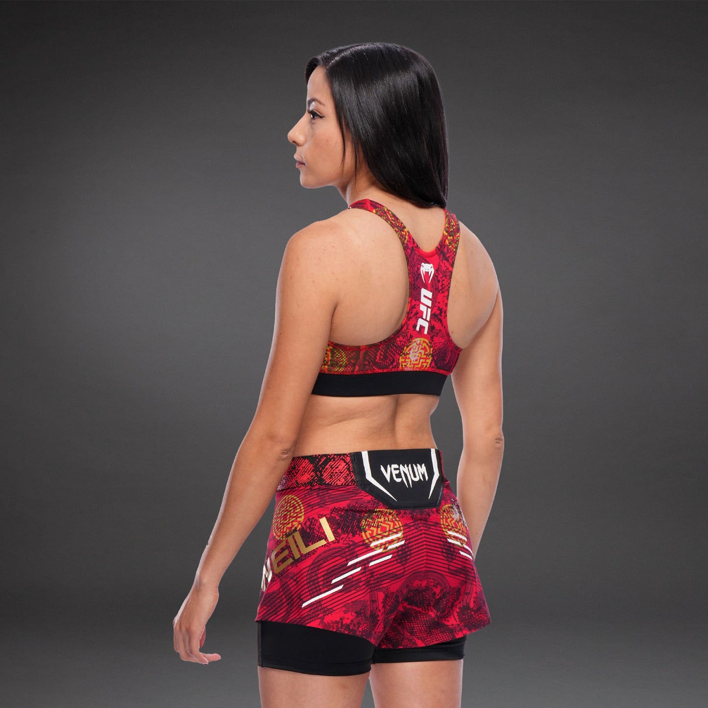 Women's UFC Unrivaled by Venum Red Zhang Weili Sports Bra