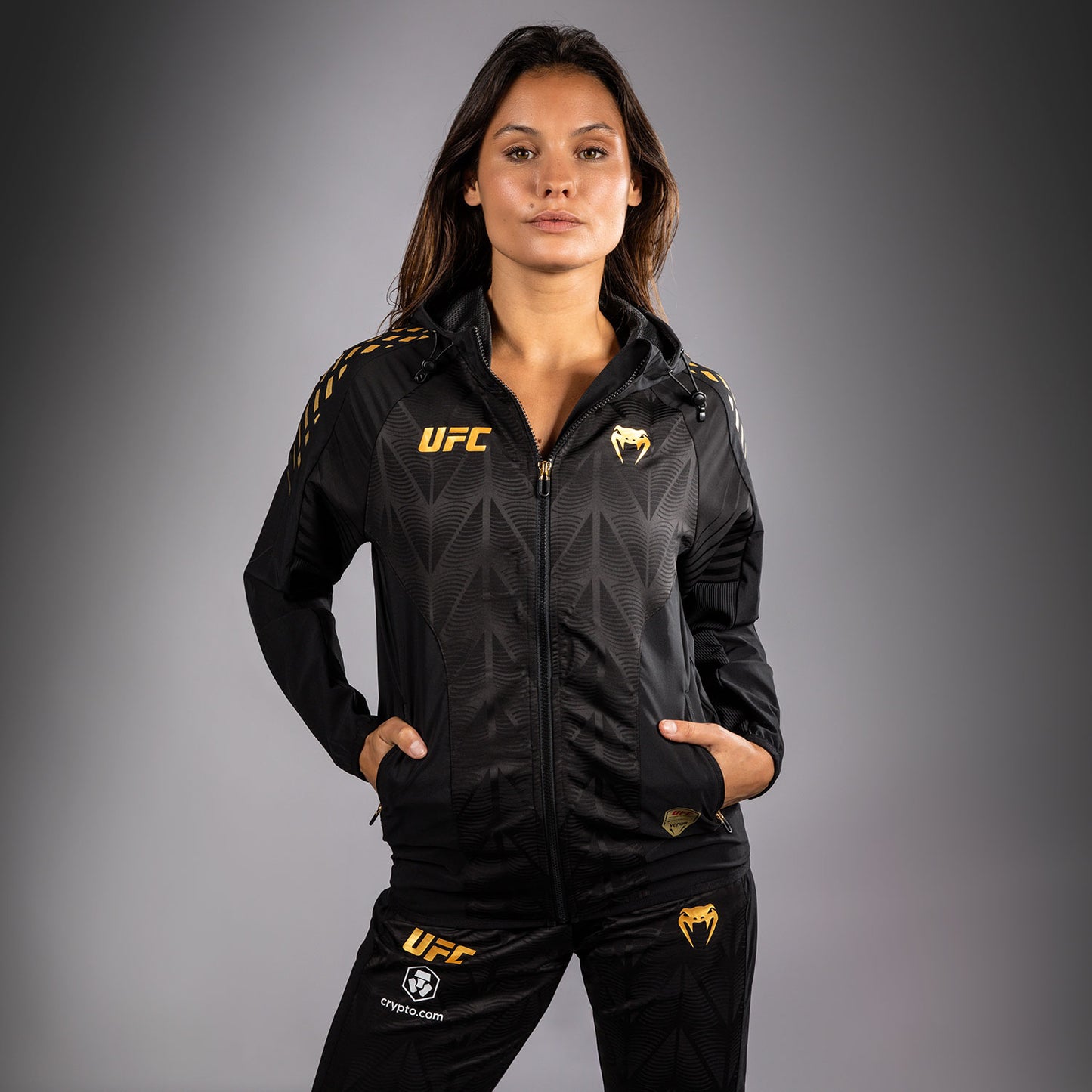 Women's UFC Zenith by Venum Champion Authentic Fight Night Walkout Hoodie