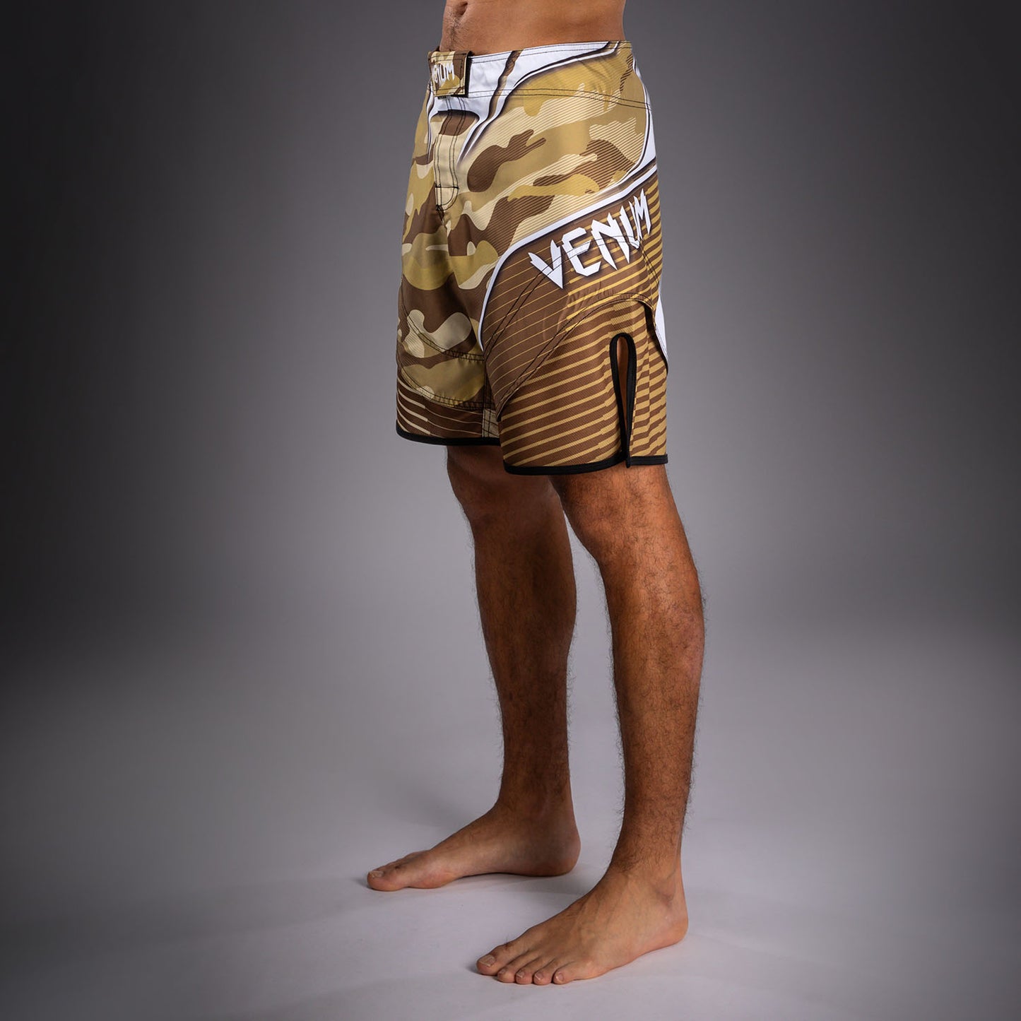 Venum Camo Hero Fight Shorts - Light Beige/Brown