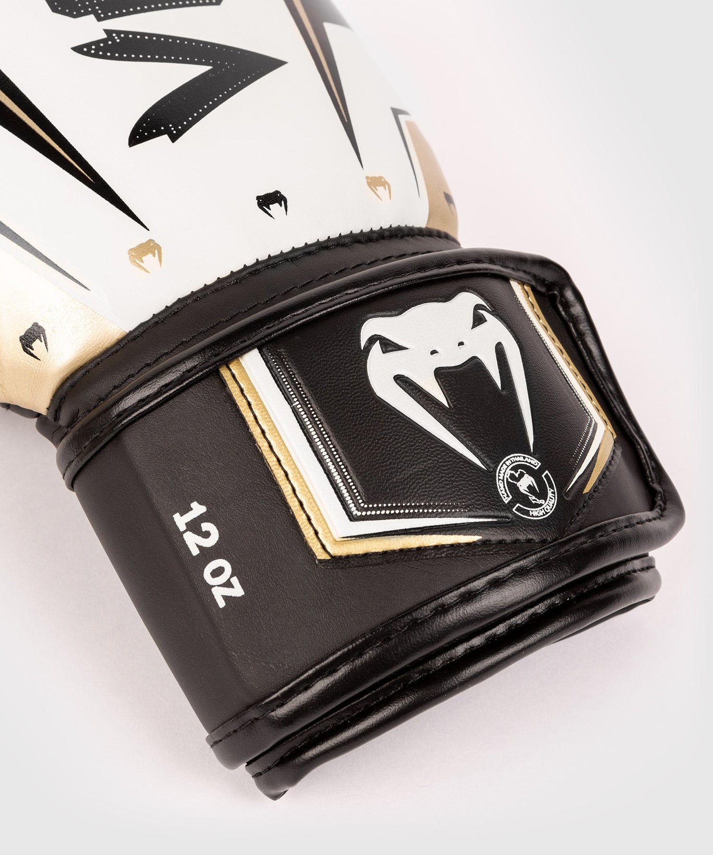 Venum Elite Evo Boxing Gloves - White/Gold