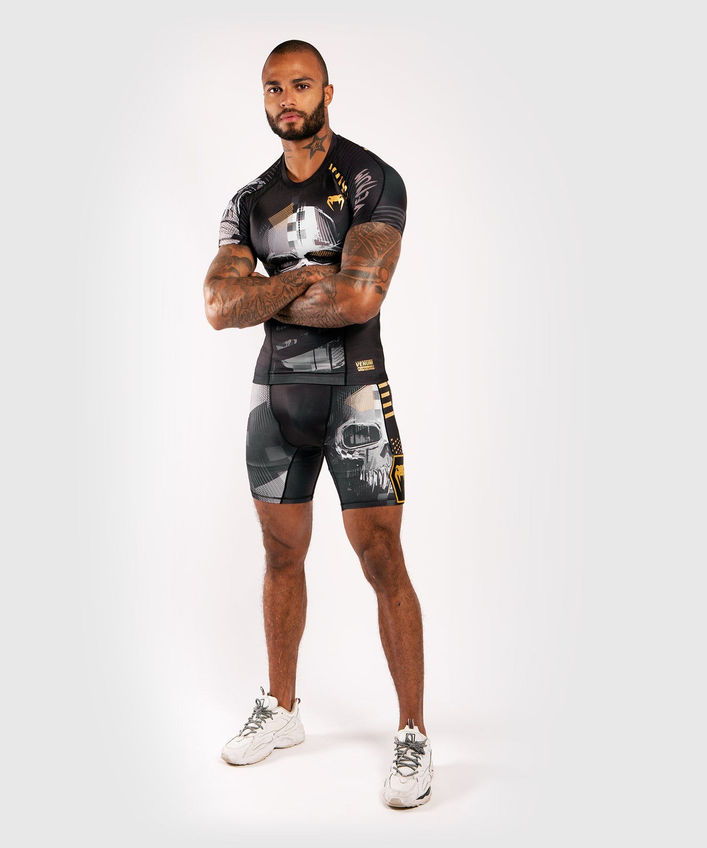 Venum Skull compression shorts - Black
