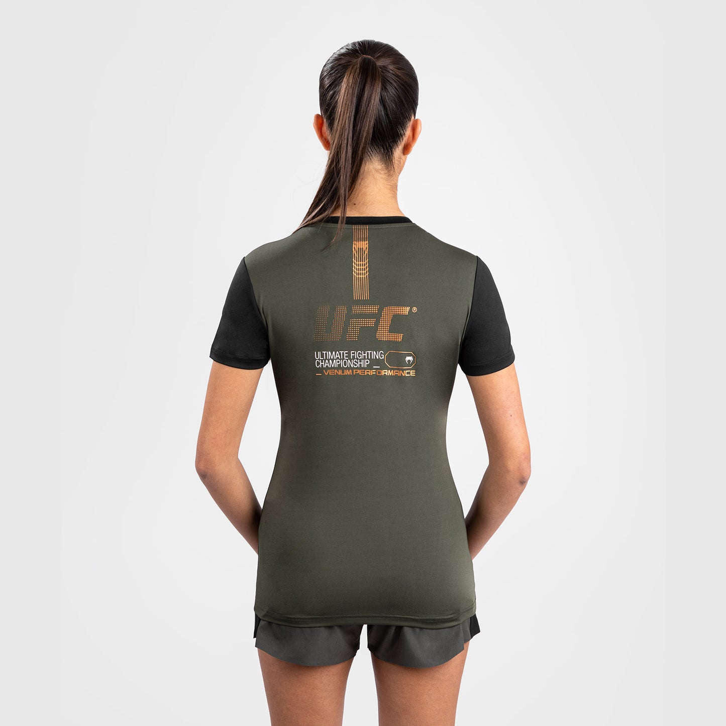 UFC Adrenaline by Venum Fight Week  Women’s Dry-Tech T-shirt - Khaki/Bronze