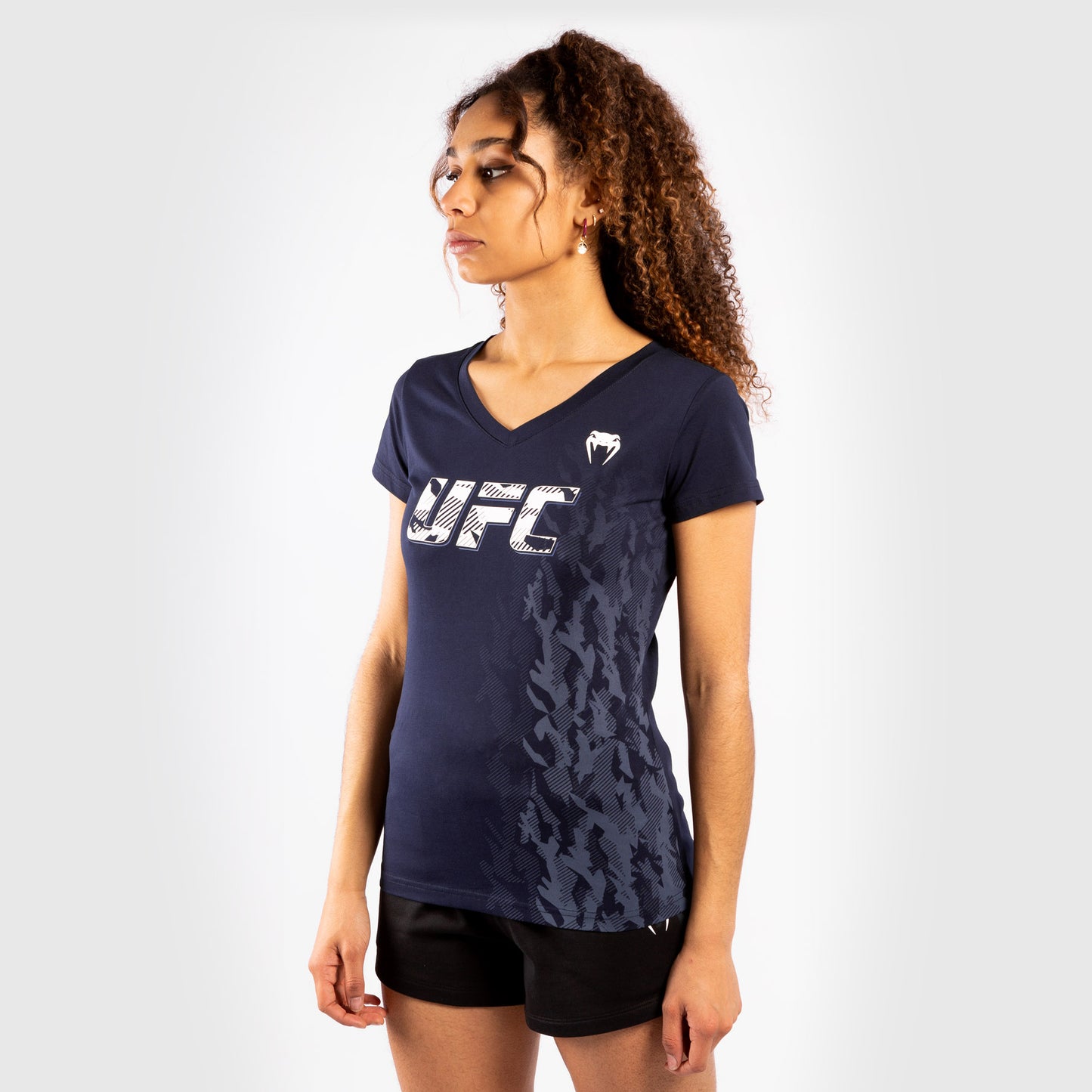 UFC Venum Authentic Fight Week Women's Short Sleeve T-shirt - Navy Blue