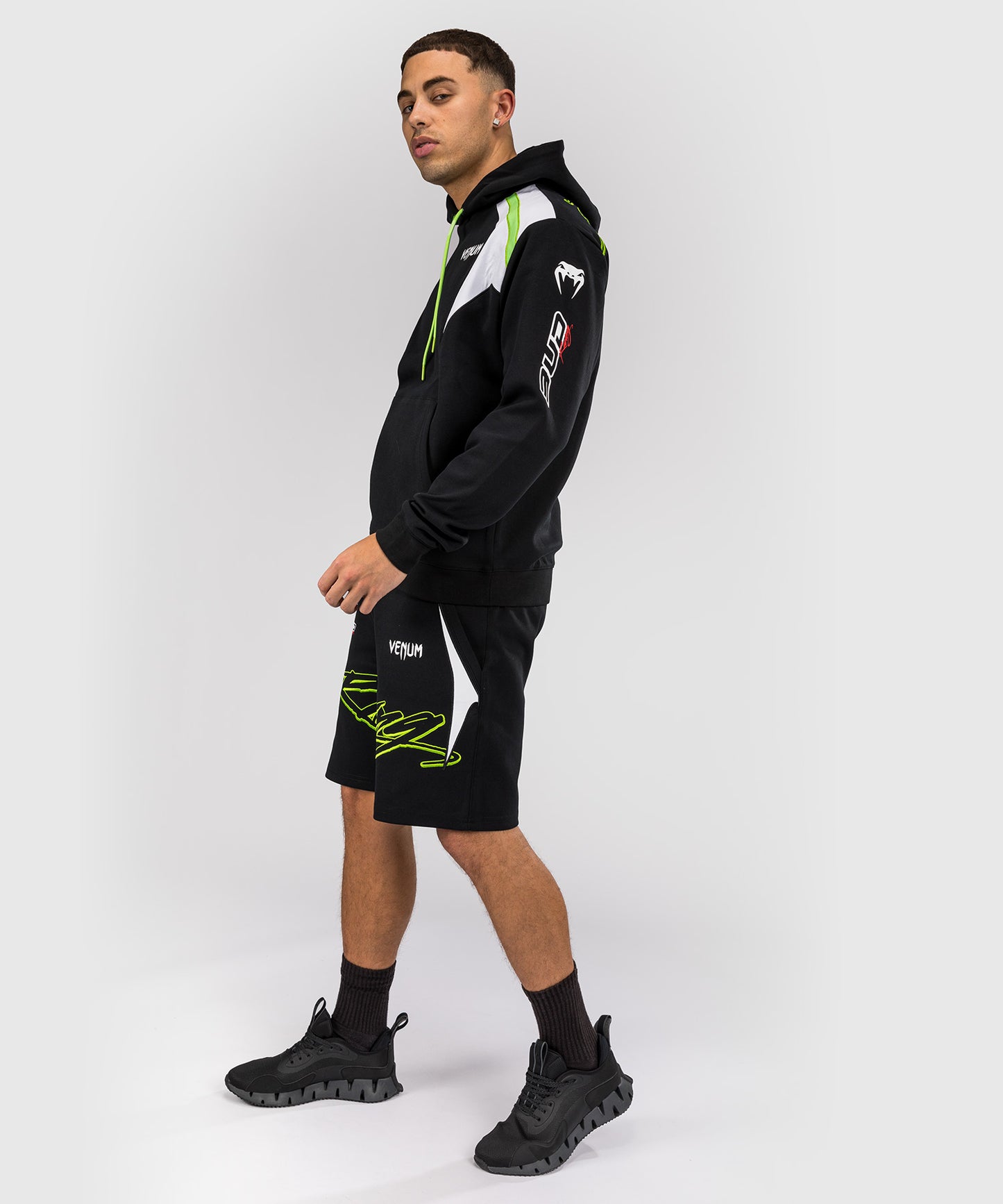 Venum x Bud Racing Men’s Hoodie - Black/White/Lime Green