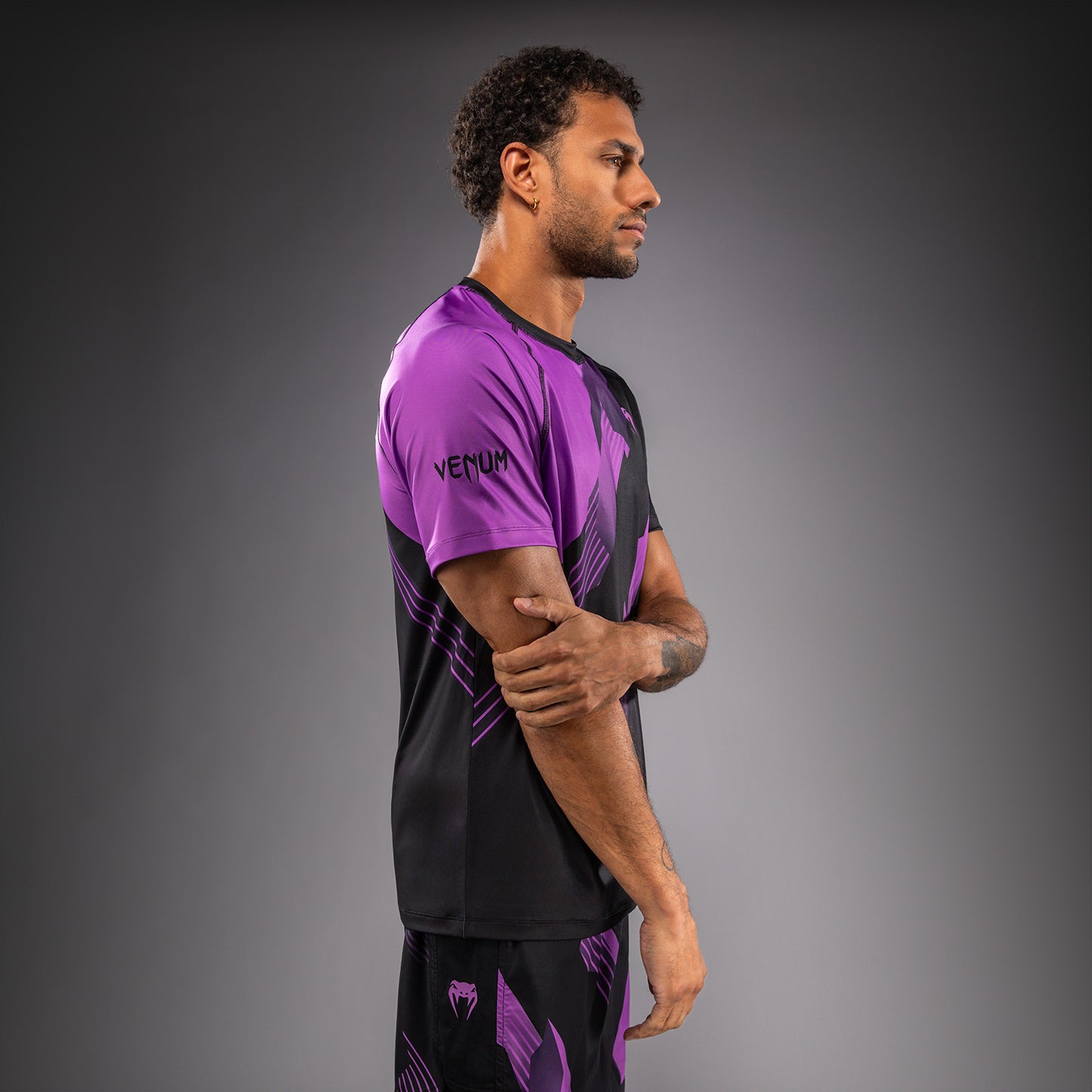 Venum No-Gi 6.0 Dry Tech T-Shirt - Black/Purple