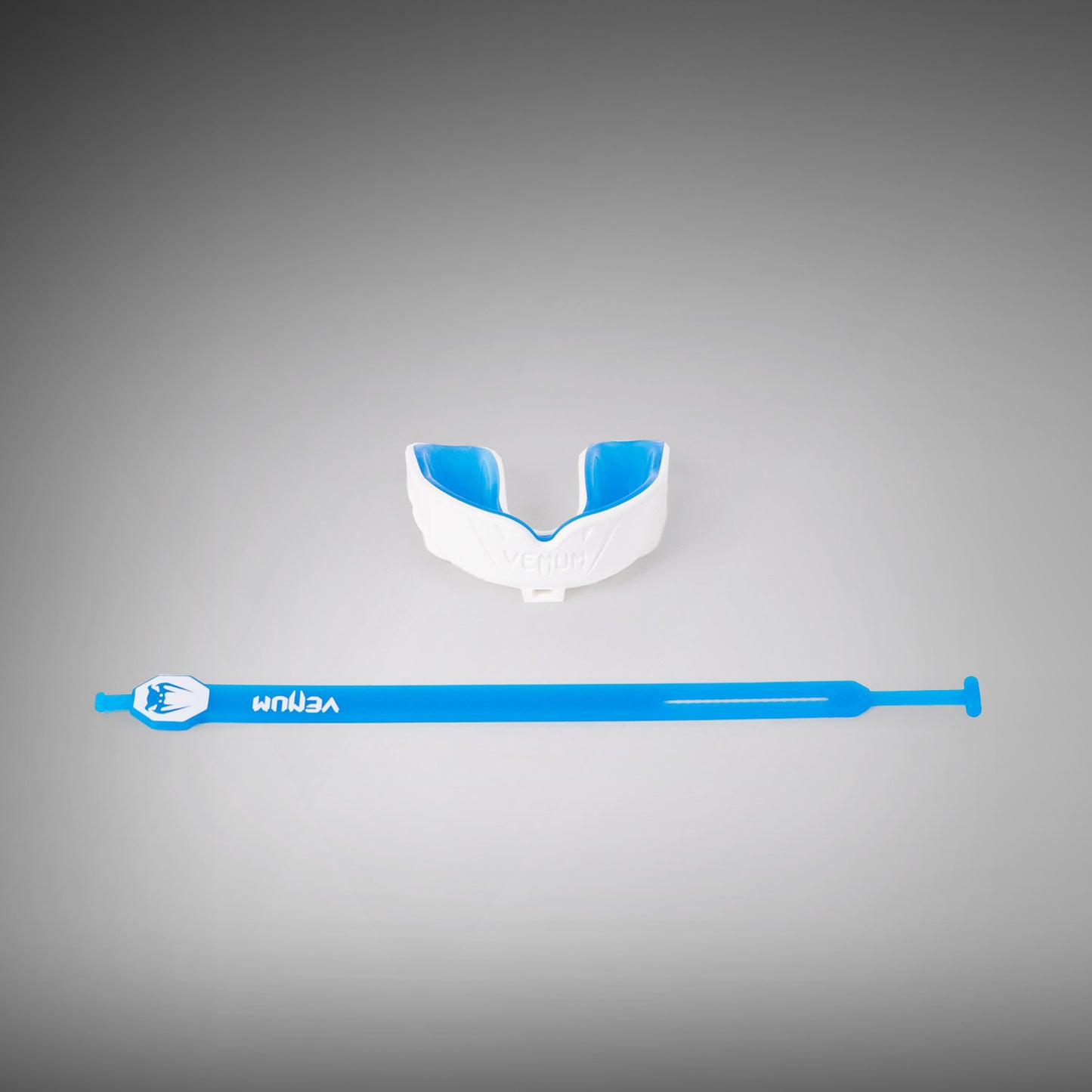 Venum Challenger Mouthguard Strap/Straples - White/Blue