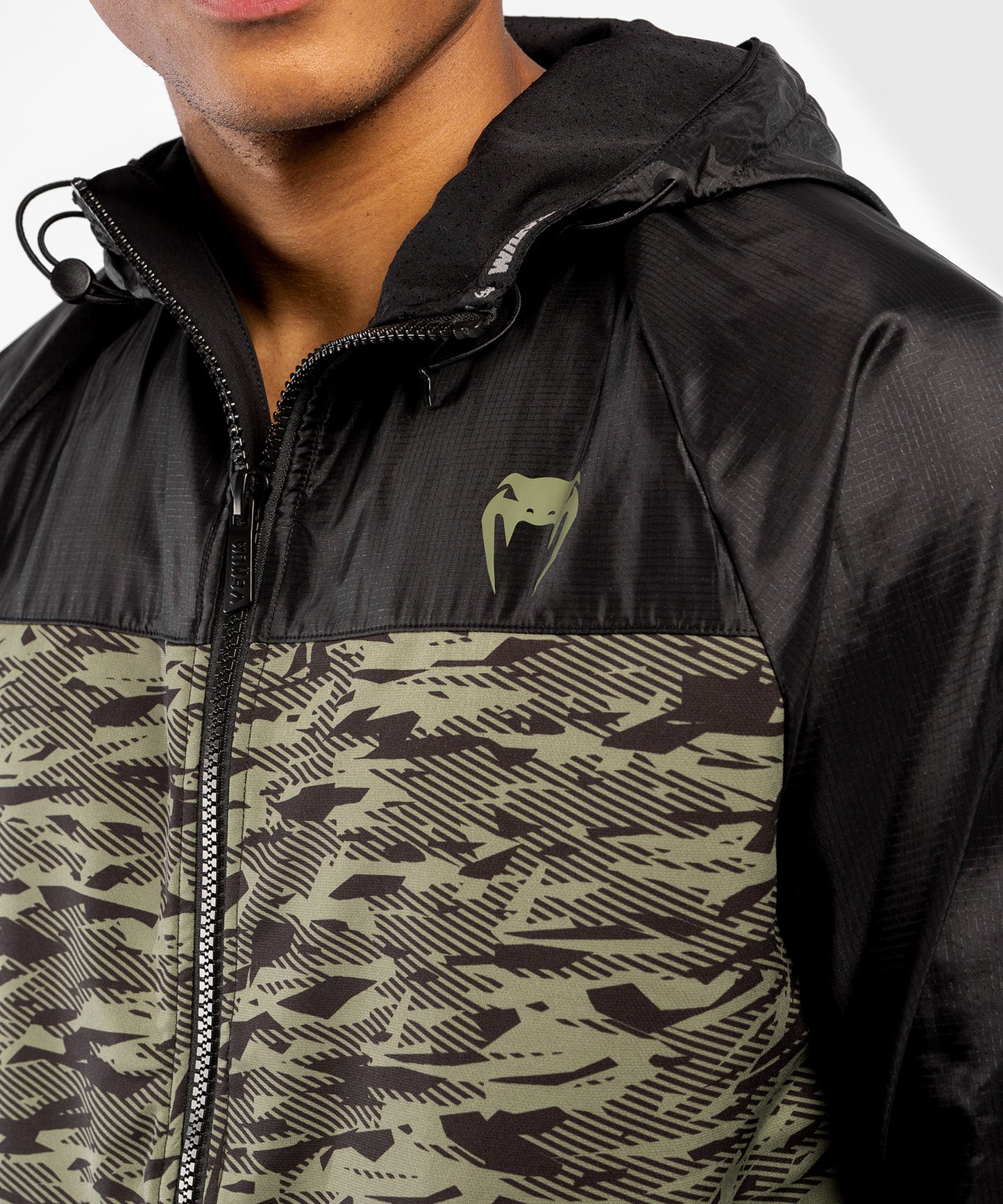 Venum Laser XT Hoodie – Black/Forest Camo