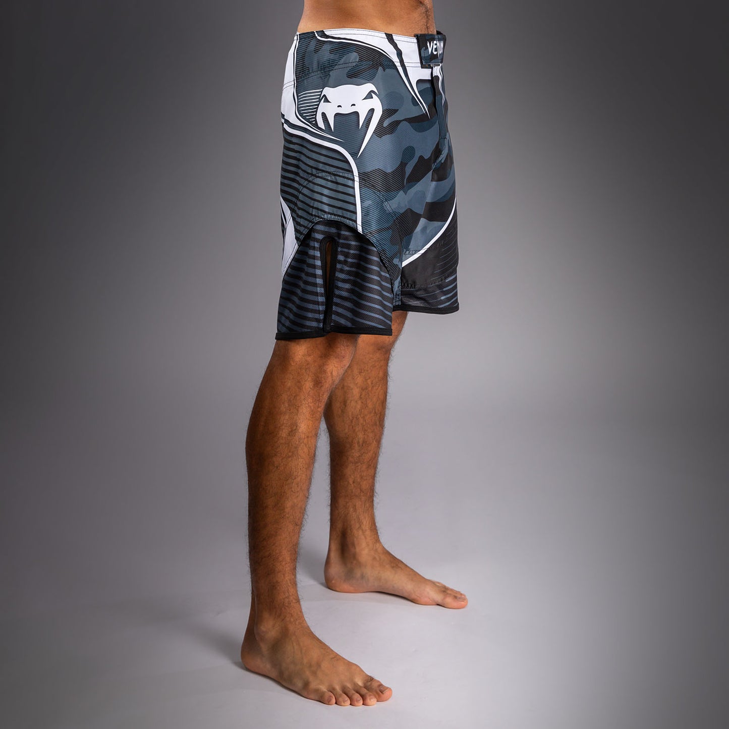 Venum Camo Hero Fight Shorts - Dark Navy/Blue