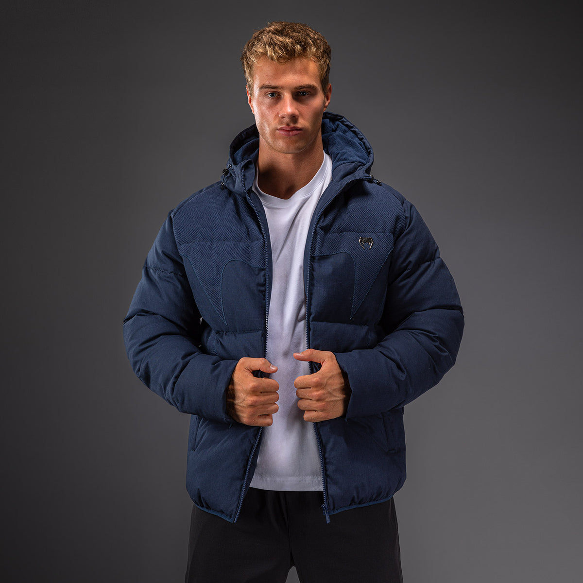 Venum Attack Urban Gi Down Jacket - Navy Blue