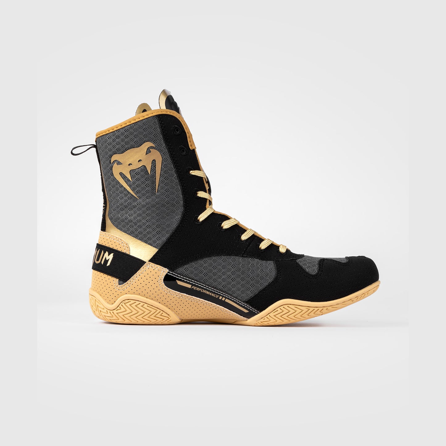 Venum Elite Boxing Shoes - Black/Beige