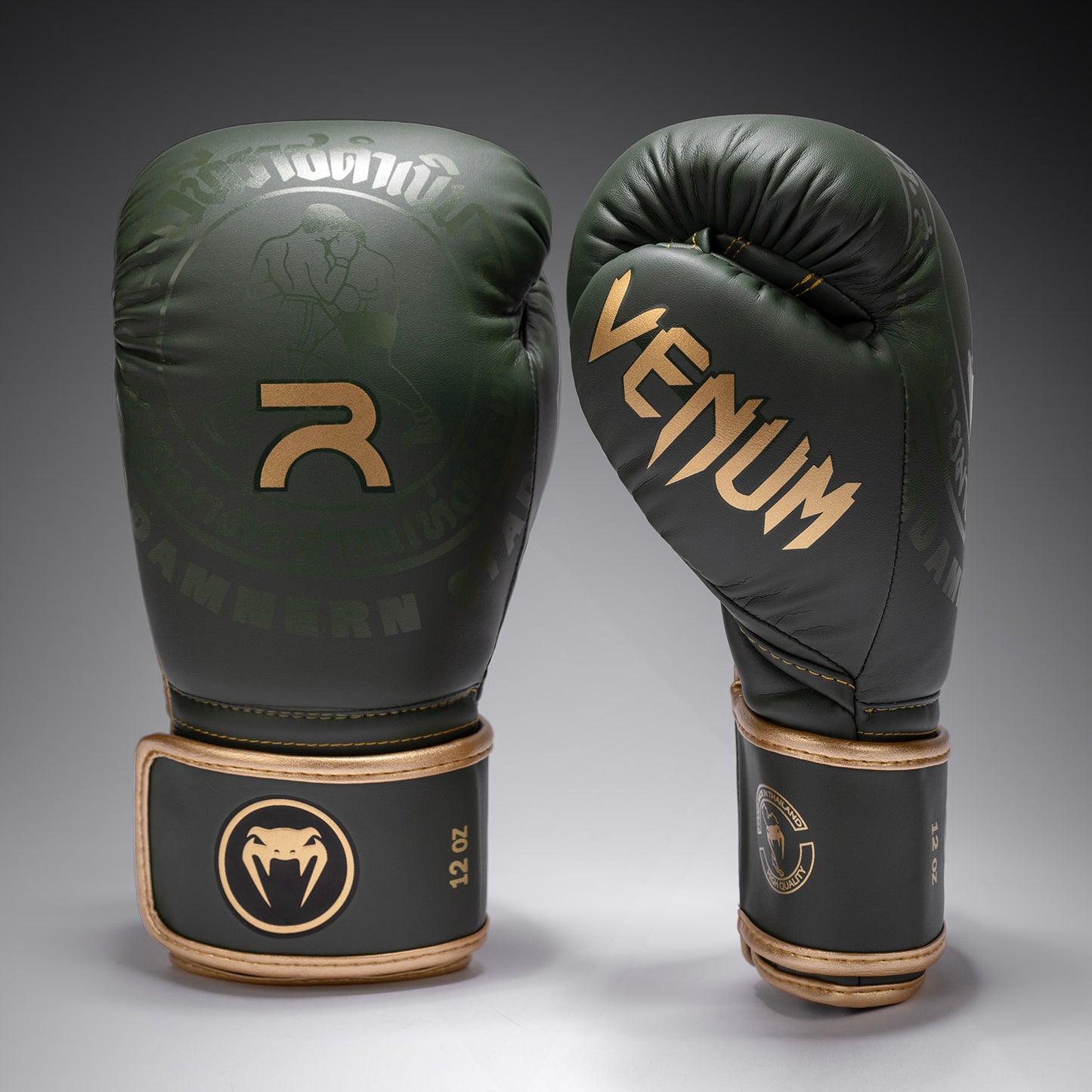Venum x Rajadamnern Boxing Gloves - Military Green