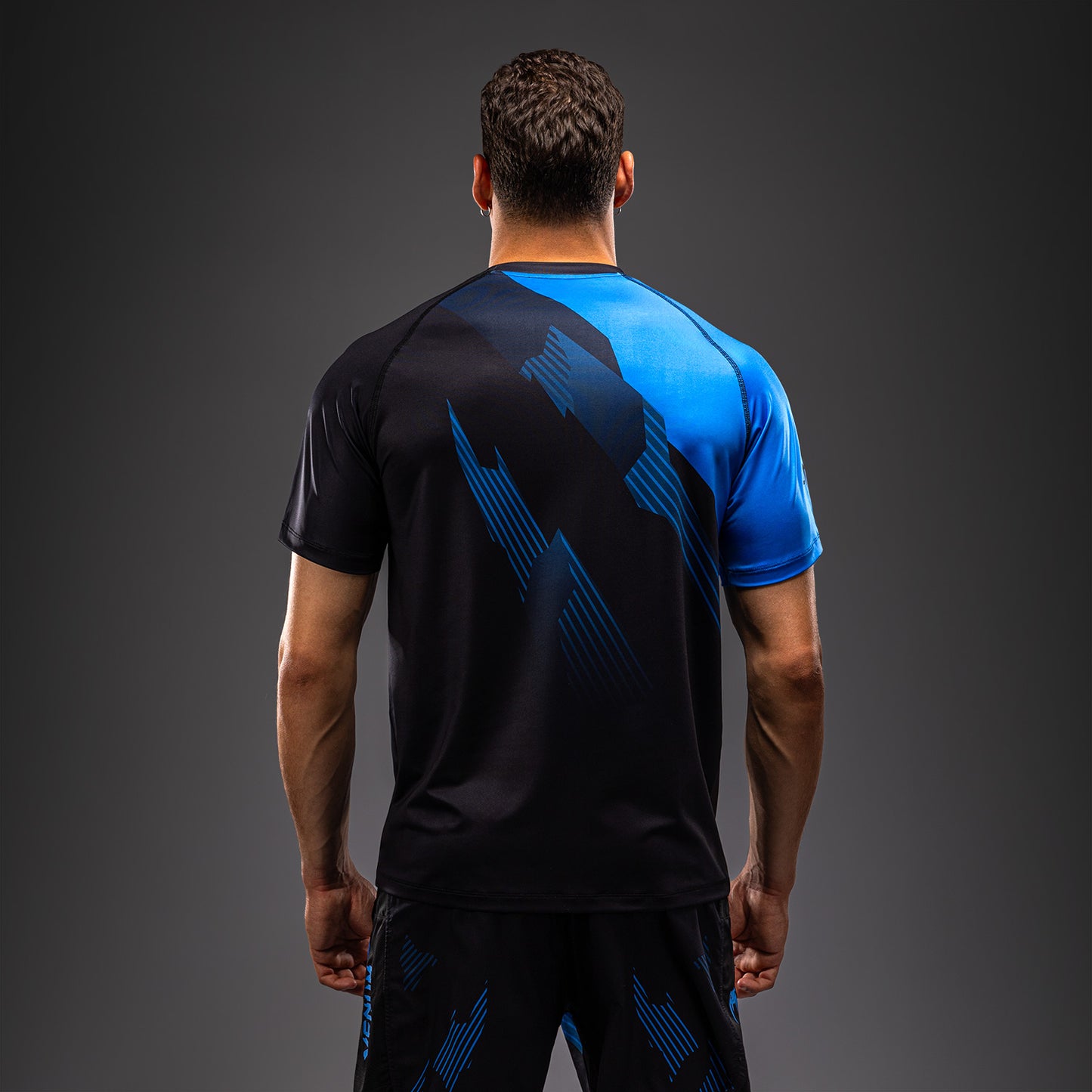 Venum No-Gi 6.0 Dry Tech T-Shirt - Black/Blue