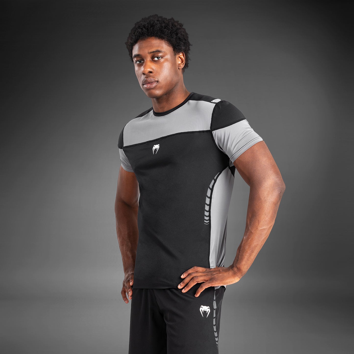 Venum Tempest Men's Dry-Tech T-Shirt - Black/Grey