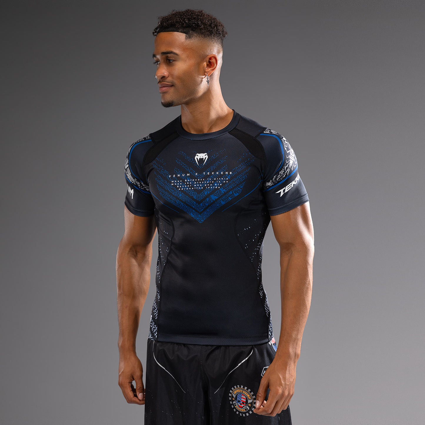 Venum x TEKKEN 8 - Paul Phoenix Rashguard - Black/Blue