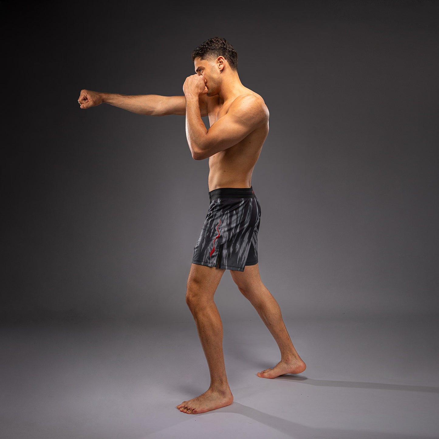 Venum Demon Fight Shorts - Black/Grey
