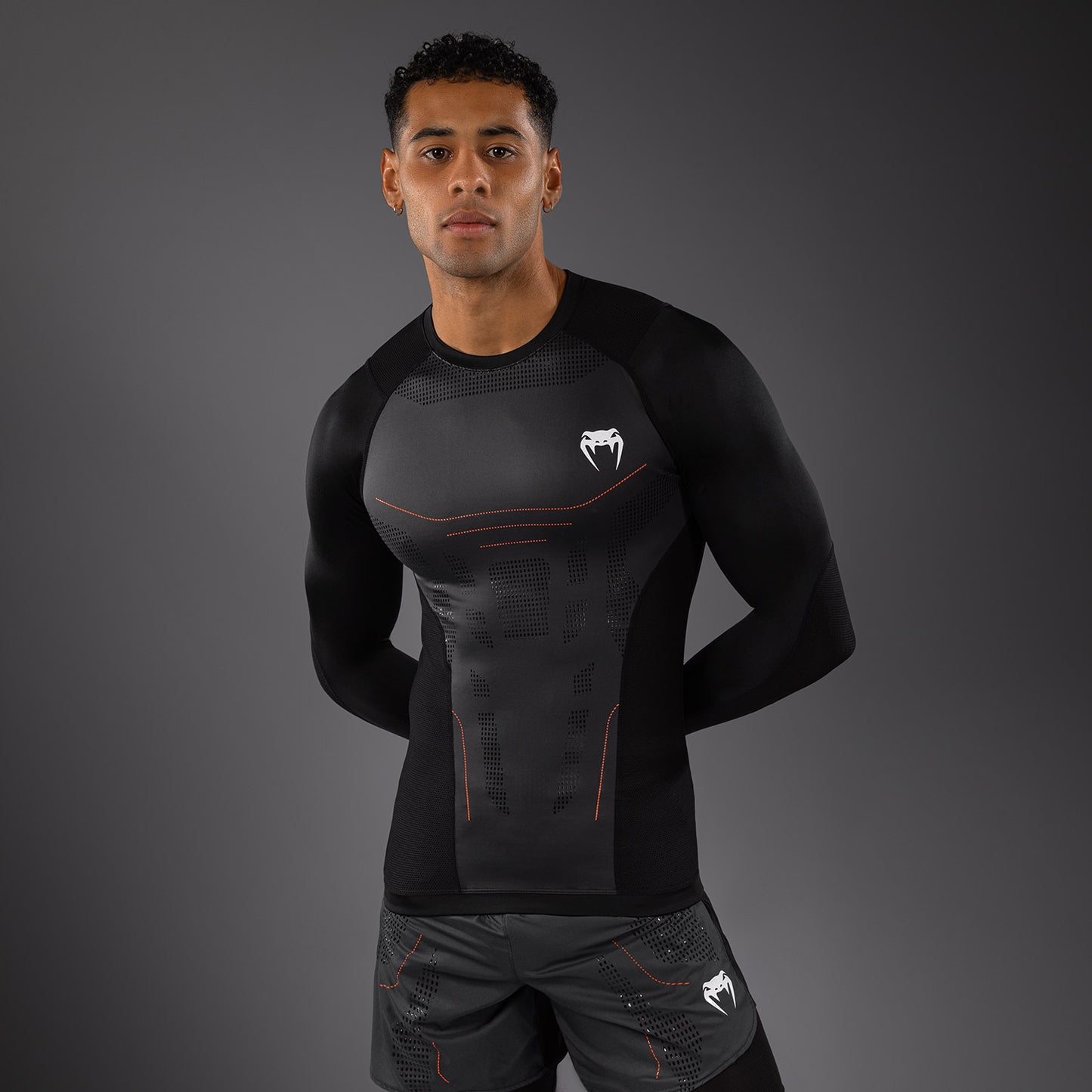 Venum Technical 3.0 Long Sleeve Rashguard - Graphite
