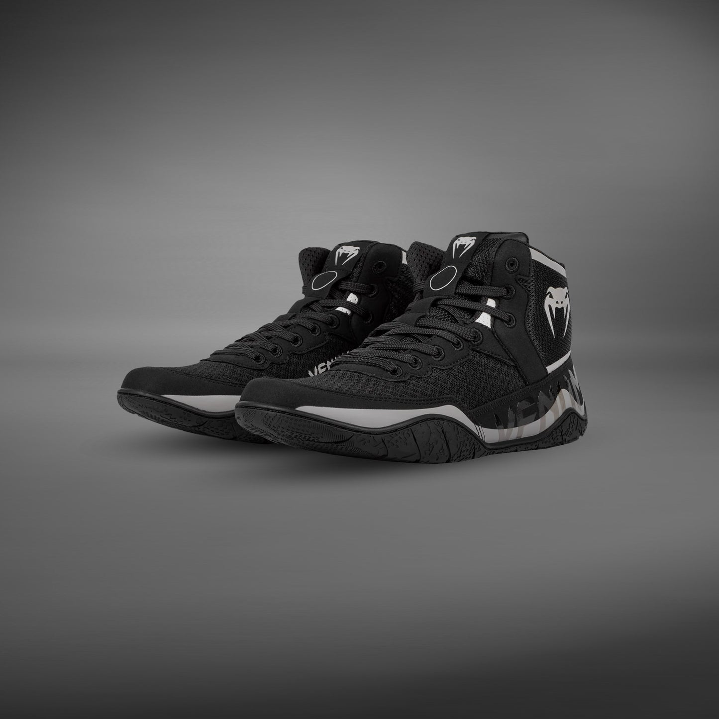 Venum Elite Wrestling Shoes - Black/Sand