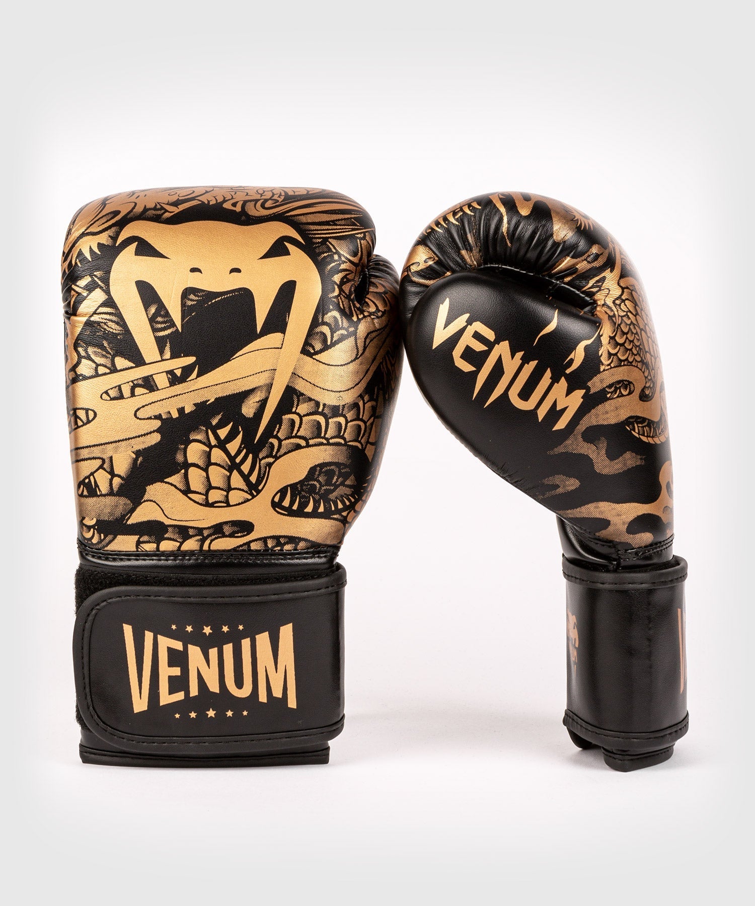 Venum Dragon s Flight Boxing Gloves For Kids Black Bronze