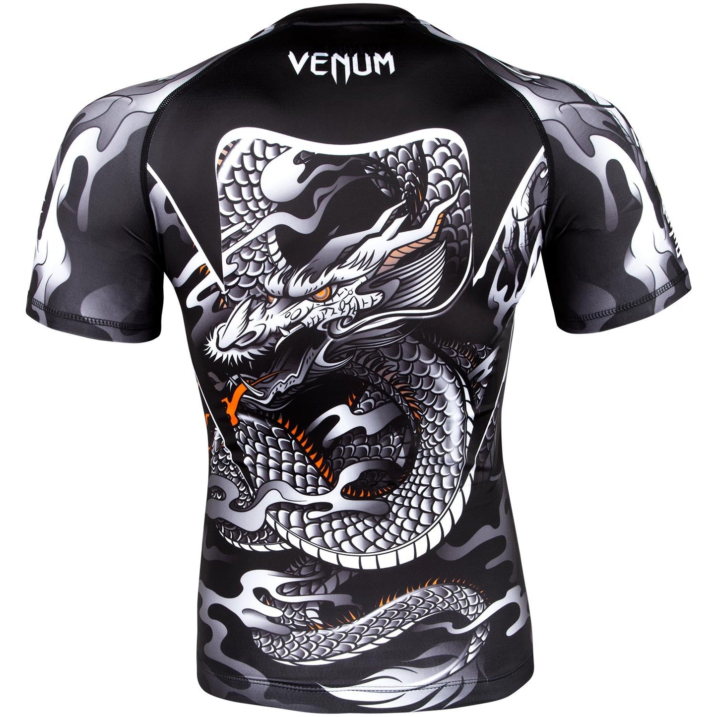 Venum Dragon's Flight Rashguard - Short Sleeves - Black/White
