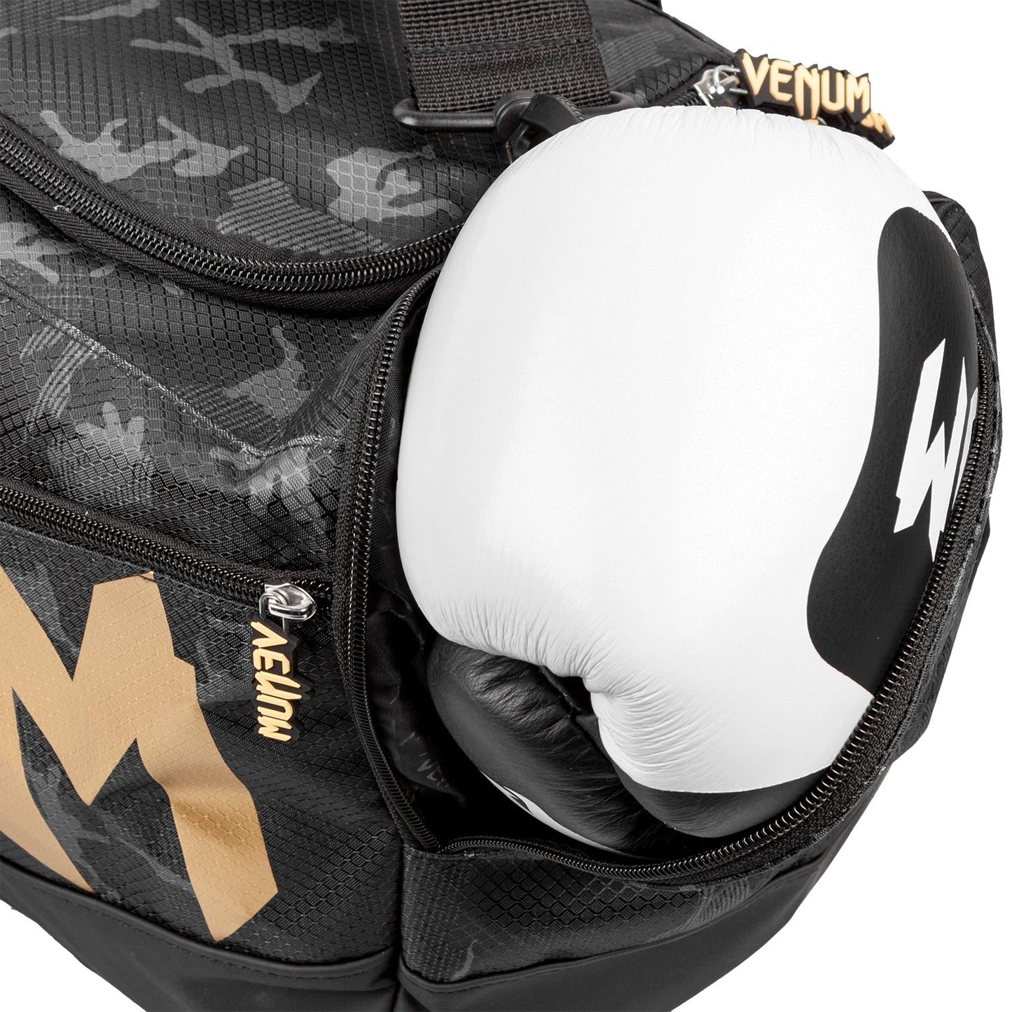 Venum Sparring Sport Bag - Dark camo/Gold