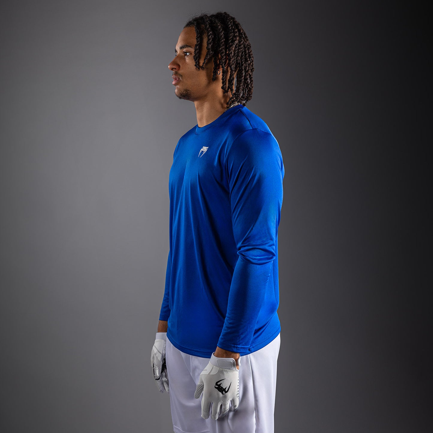 Venum Lineup Performance Long Sleeve T-Shirt Royal - Blue/White