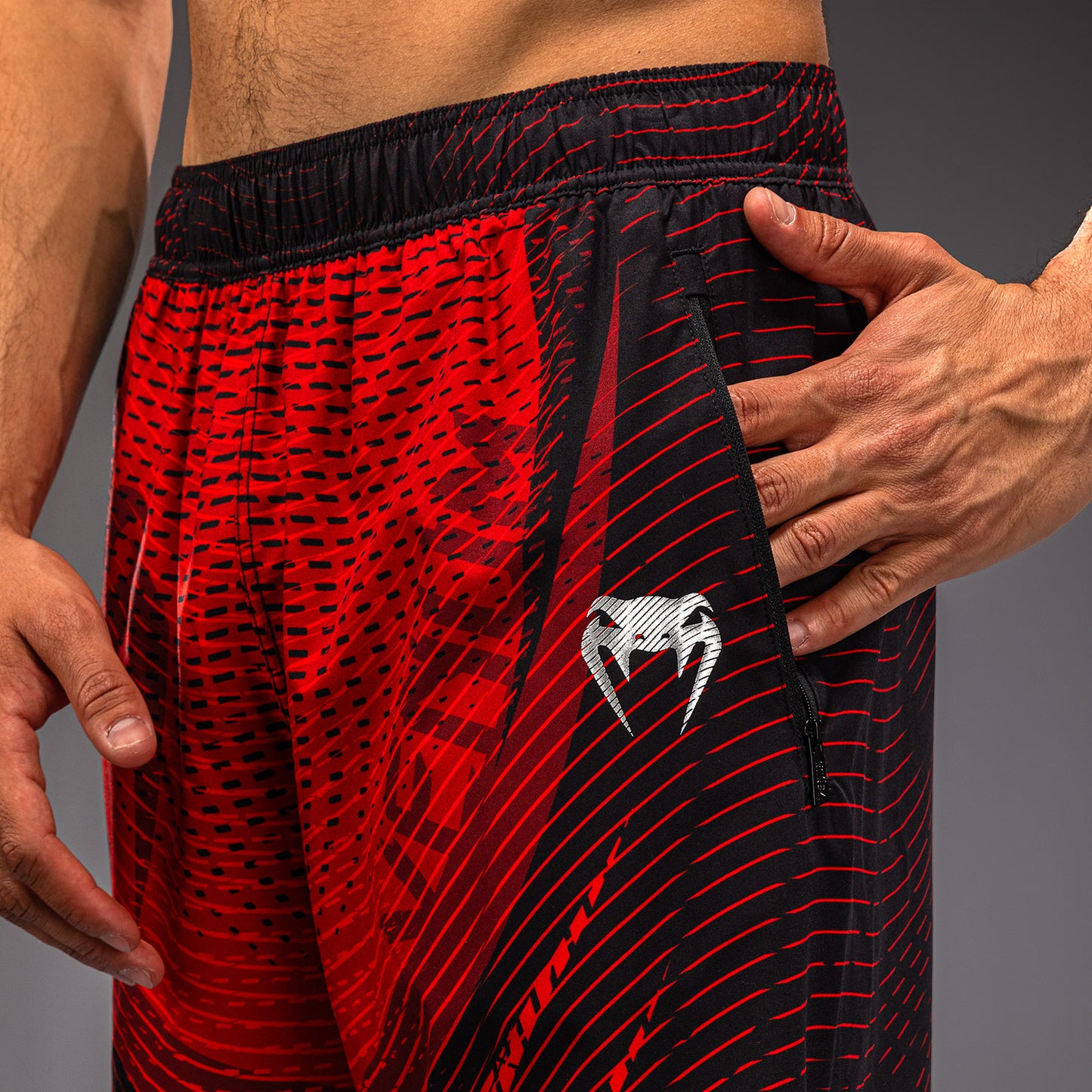 Venum Galactic 3.0 Training Shorts - Red/Silver