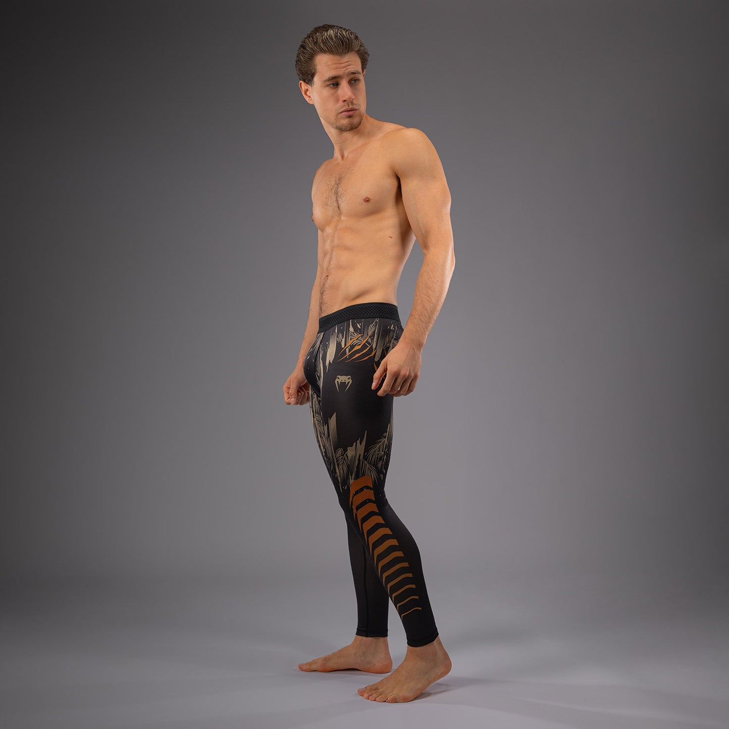 Venum Tiger Men's Spats - Black/Neon Orange