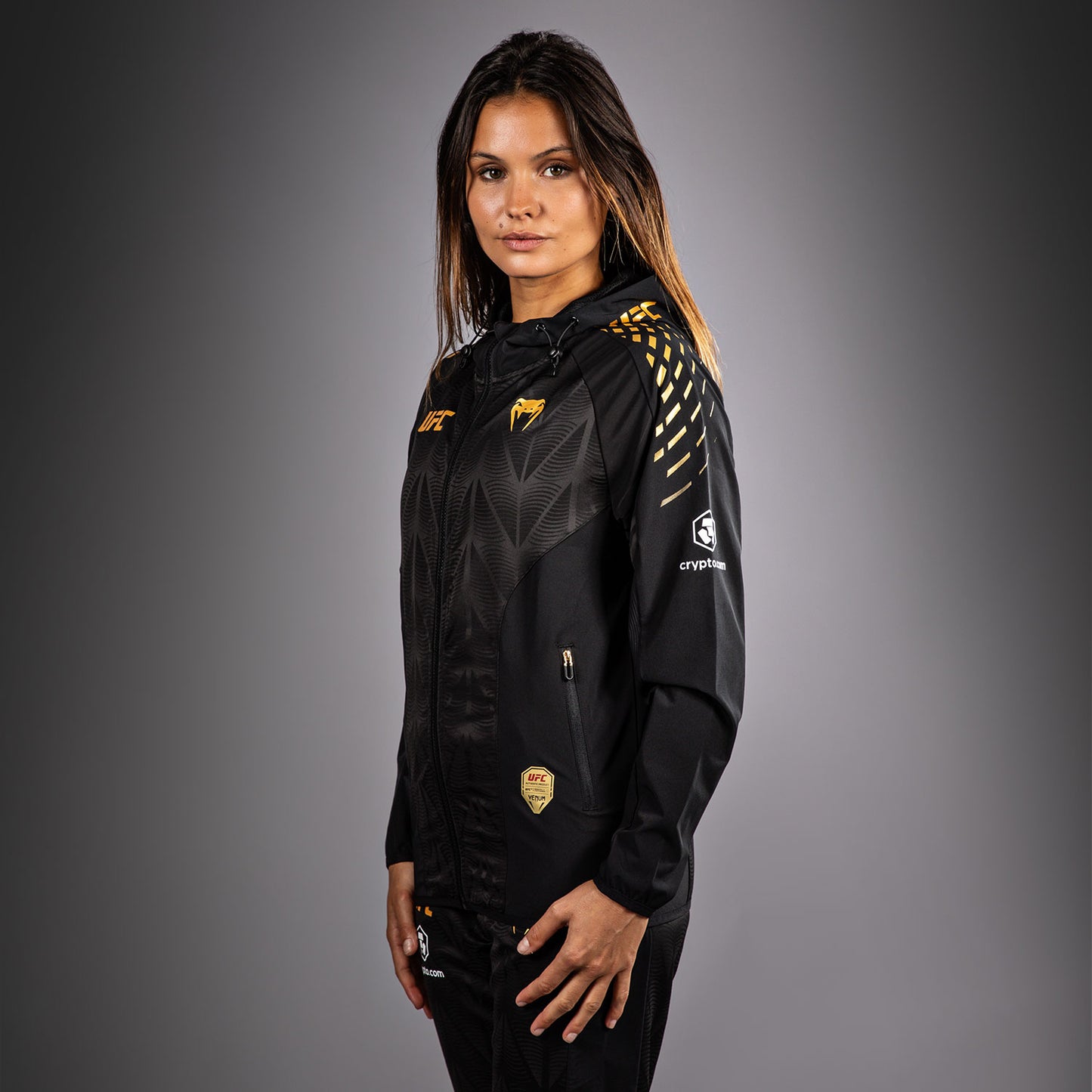 Women's UFC Zenith by Venum Champion Authentic Fight Night Walkout Hoodie