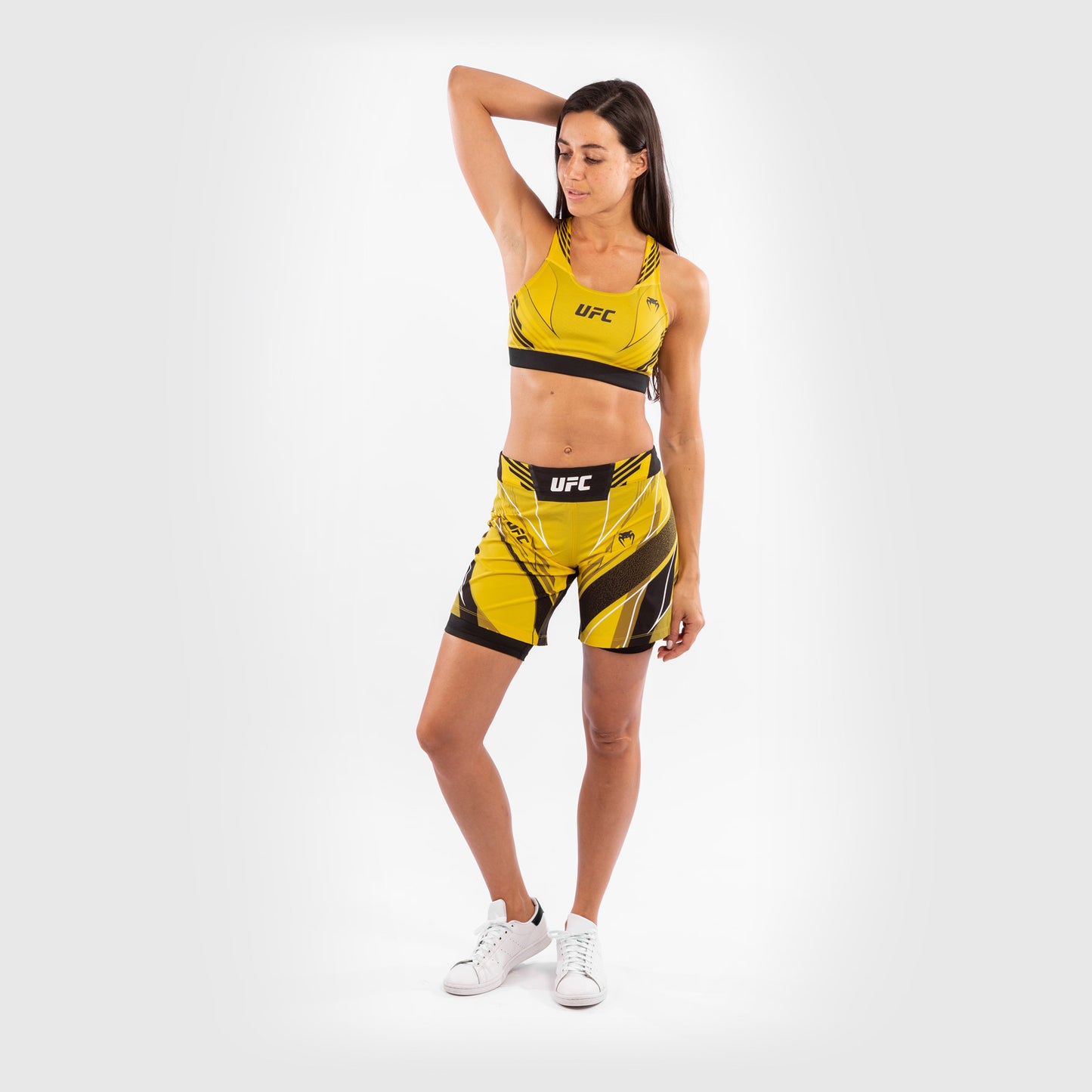 UFC Venum Authentic Fight Night Women's Shorts - Long Fit - Yellow