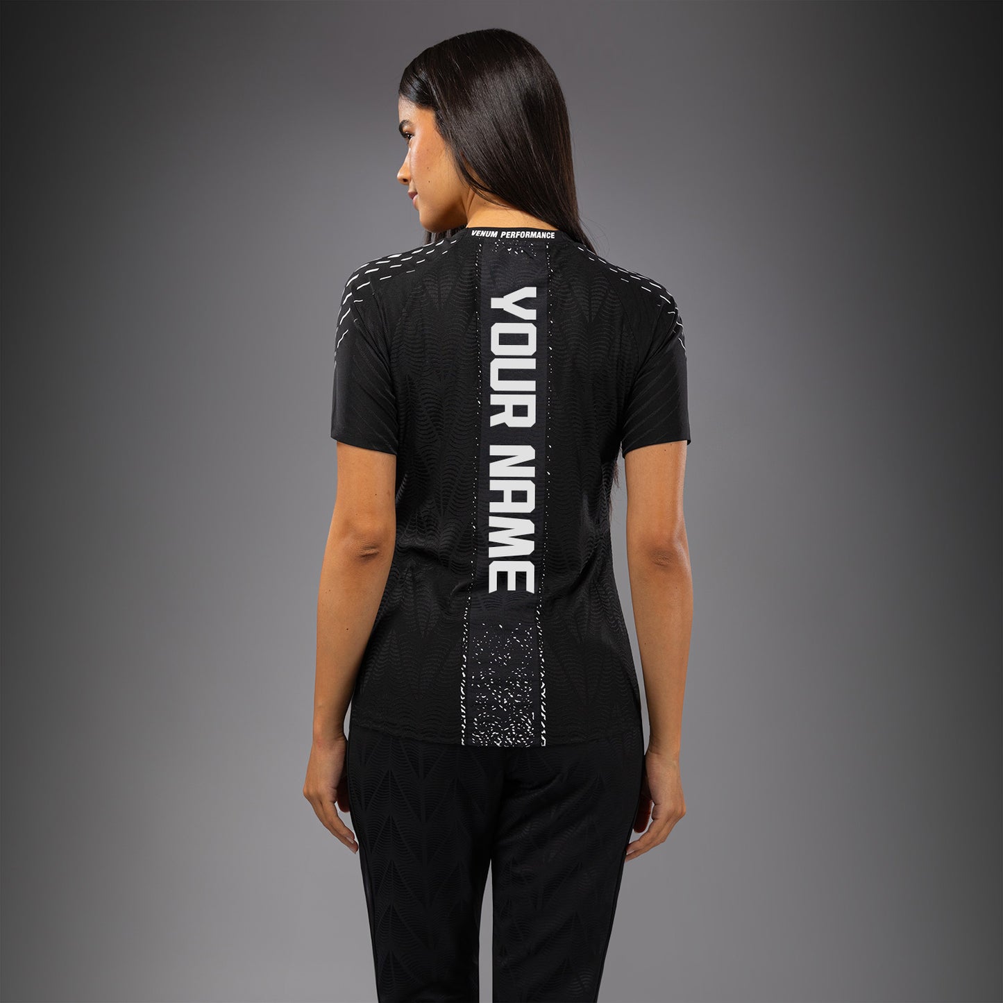 Women's UFC Zenith by Venum Black Authentic Fight Night Walkout Jersey Personalized